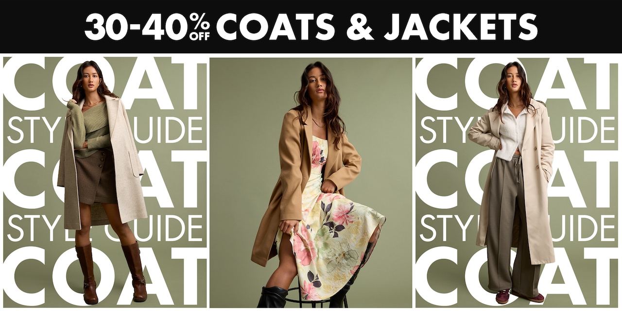 30-40% Off Coats & Jackets
