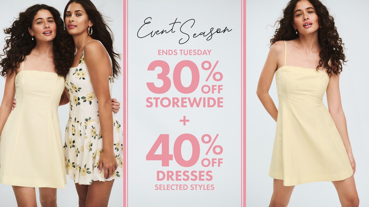 Take An Extra 30% Off Full Price Sale. New Markdowns Added. 