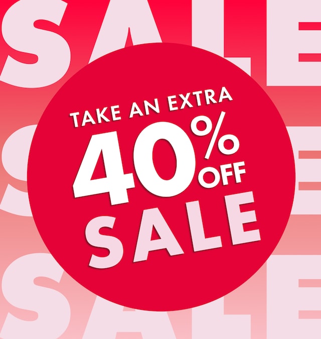Take An Extra 40% Off Sale