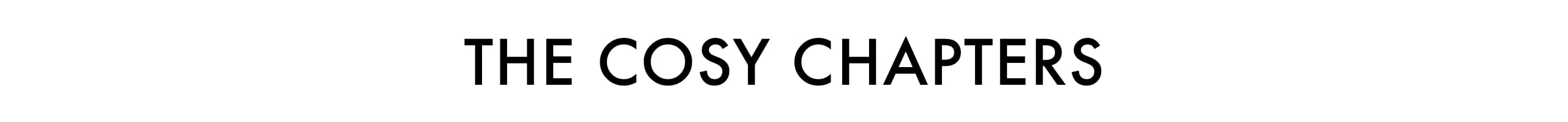 The Cosy Chapters