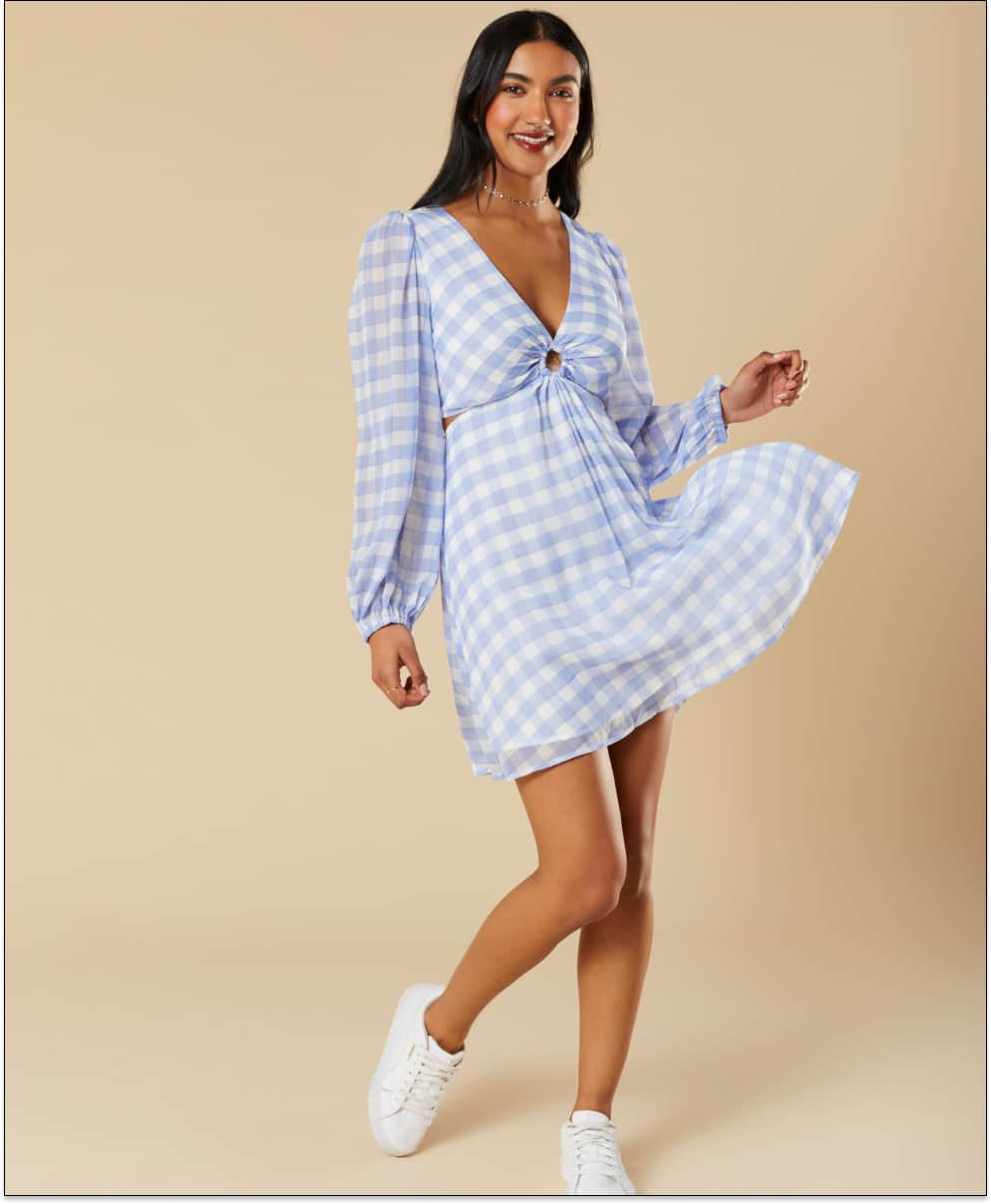 Blue Gingham Dress