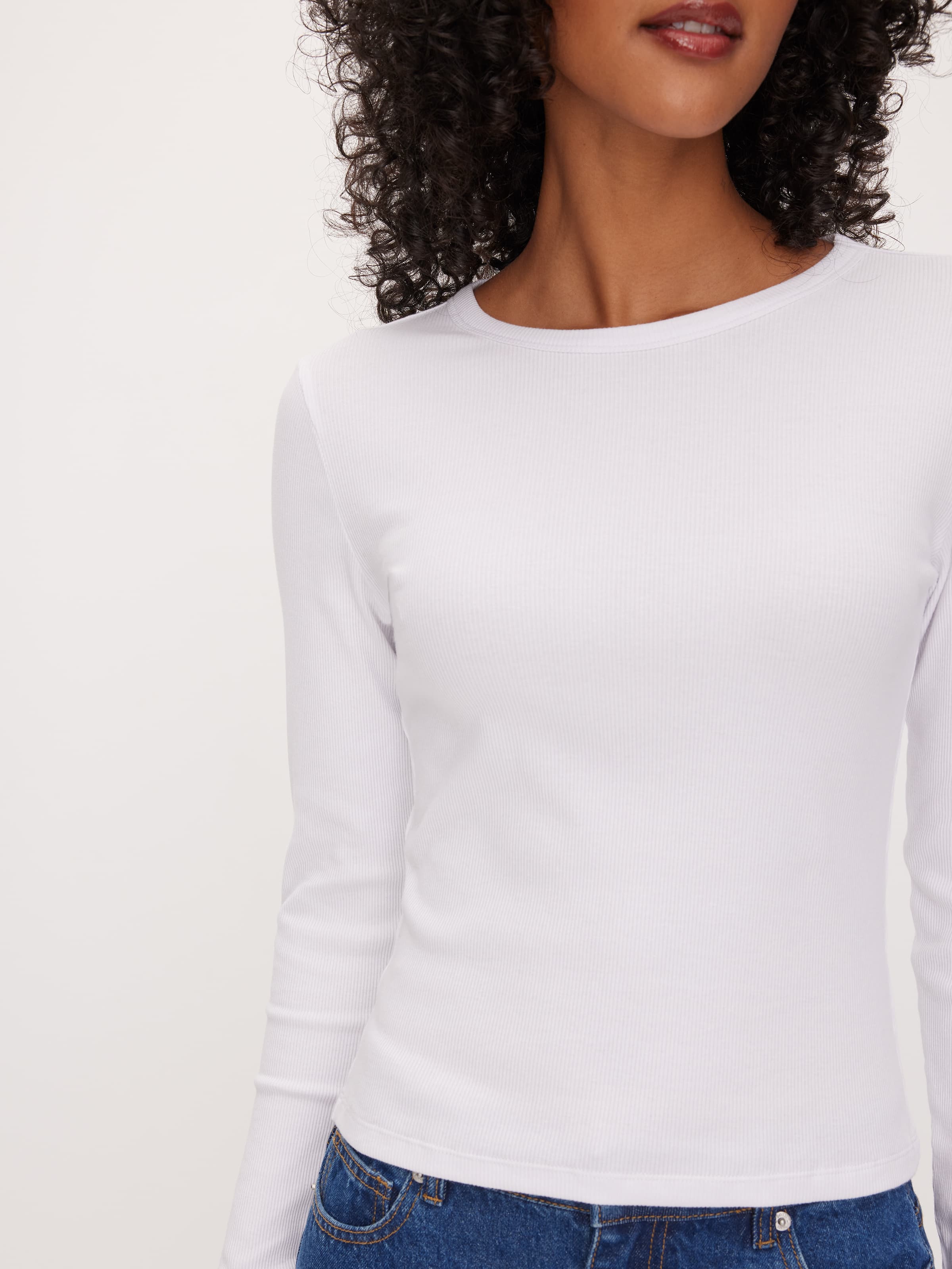 Image for Rib Crew Neck Long Sleeve Top from JustGroupNZ
