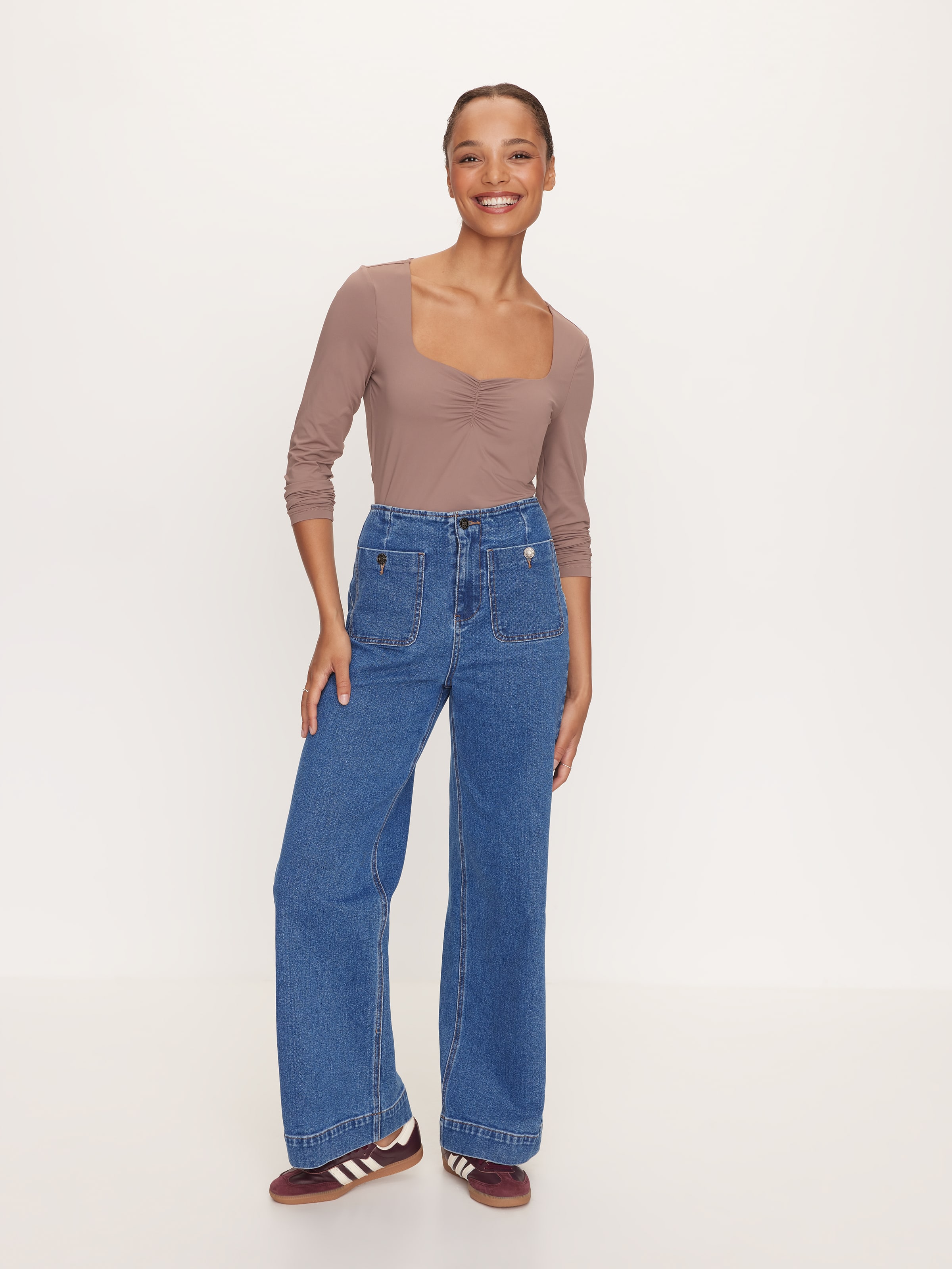 Super Soft Sweetheart Long Sleeve Top