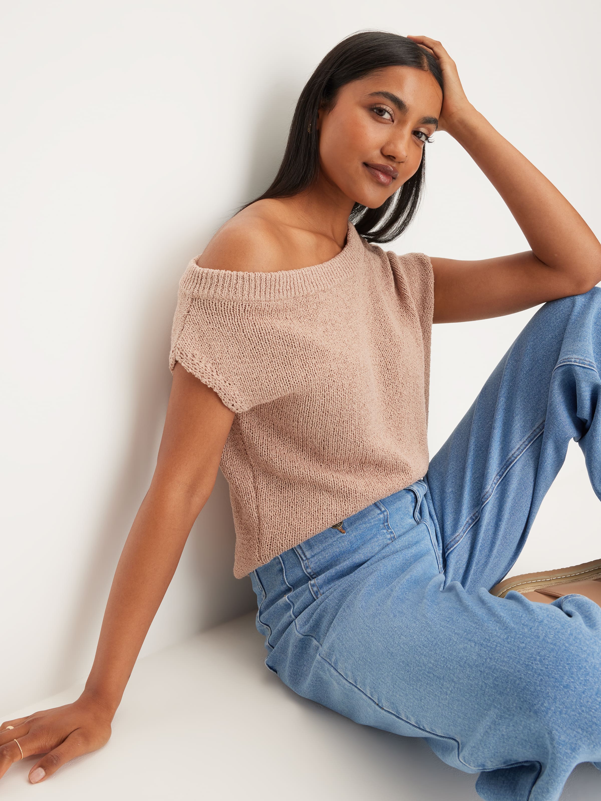 Melanie Off Shoulder Knit