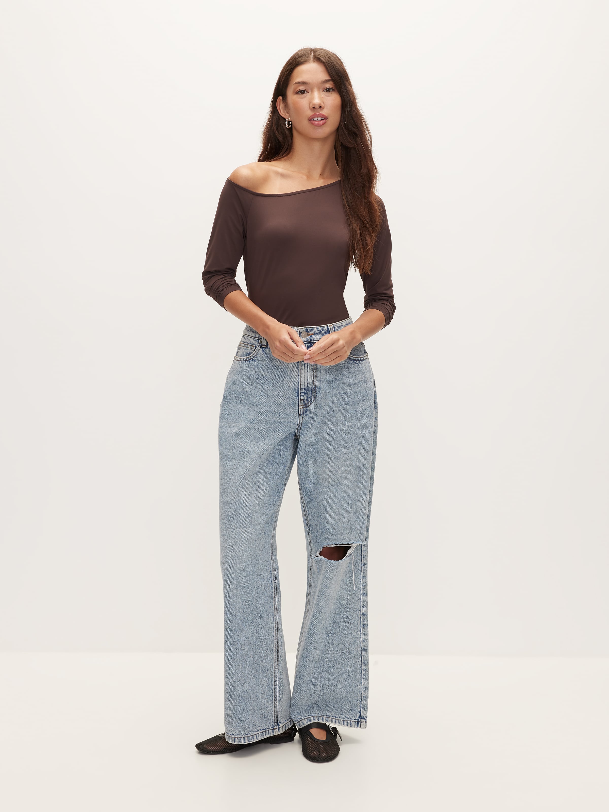 Super Soft Long Sleeve Asymm Top