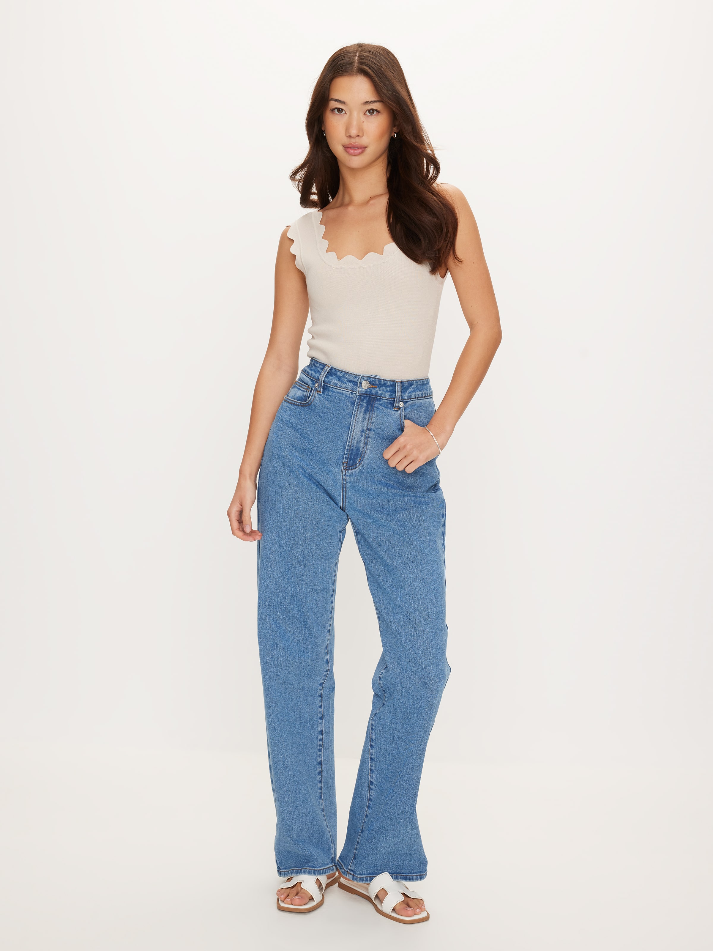 Scallop Edge Milano Tank