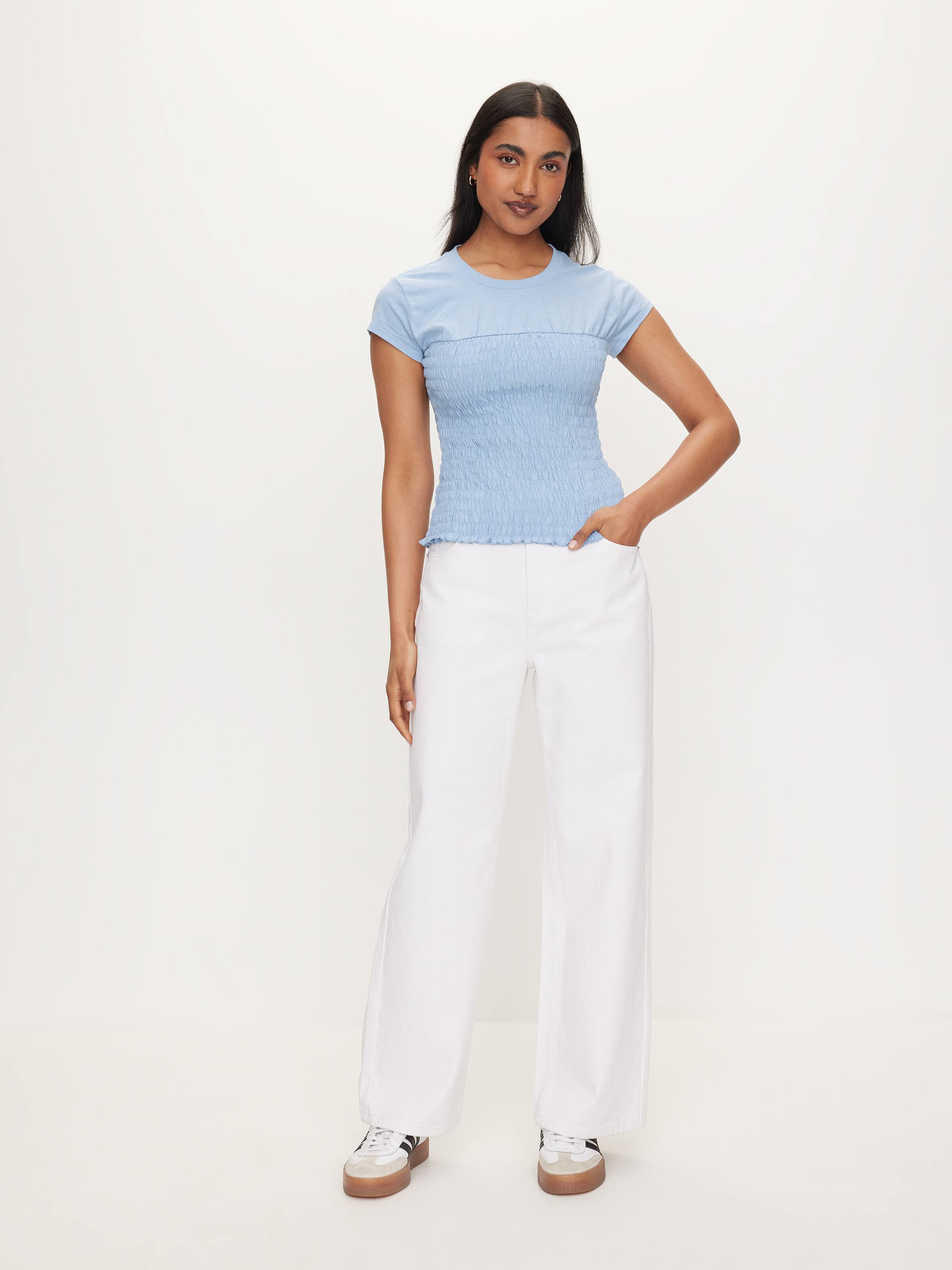 Smocked Tee