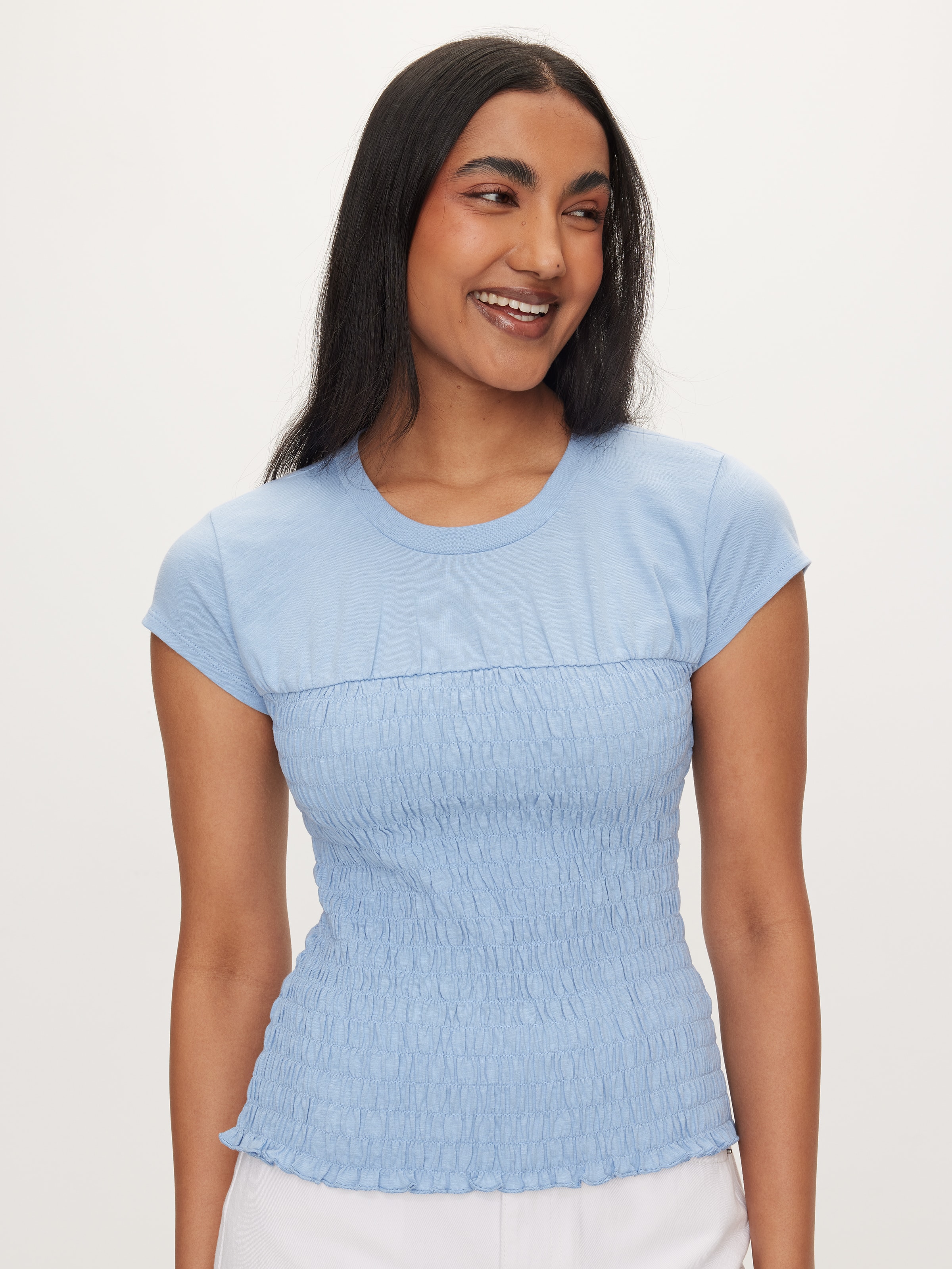 Smocked Tee