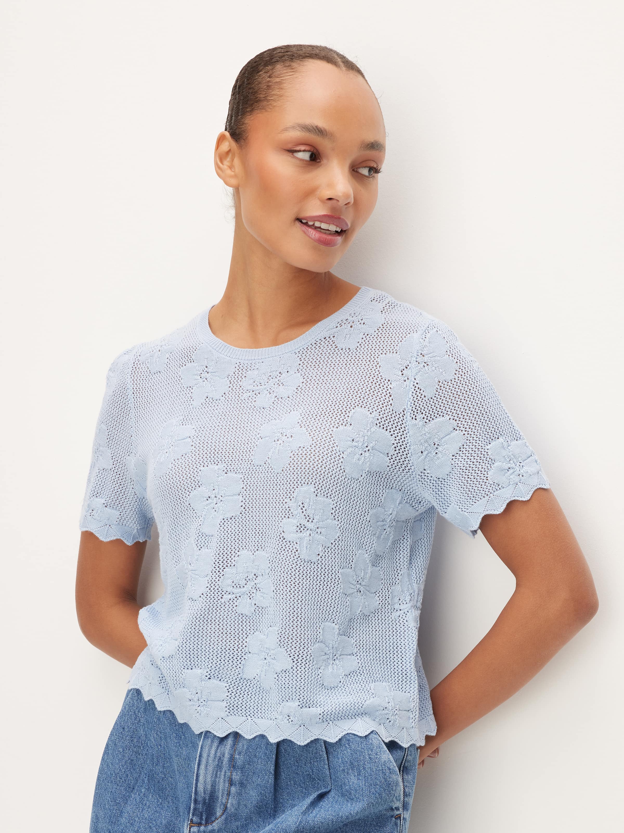 Jenna Floral Crochet Top