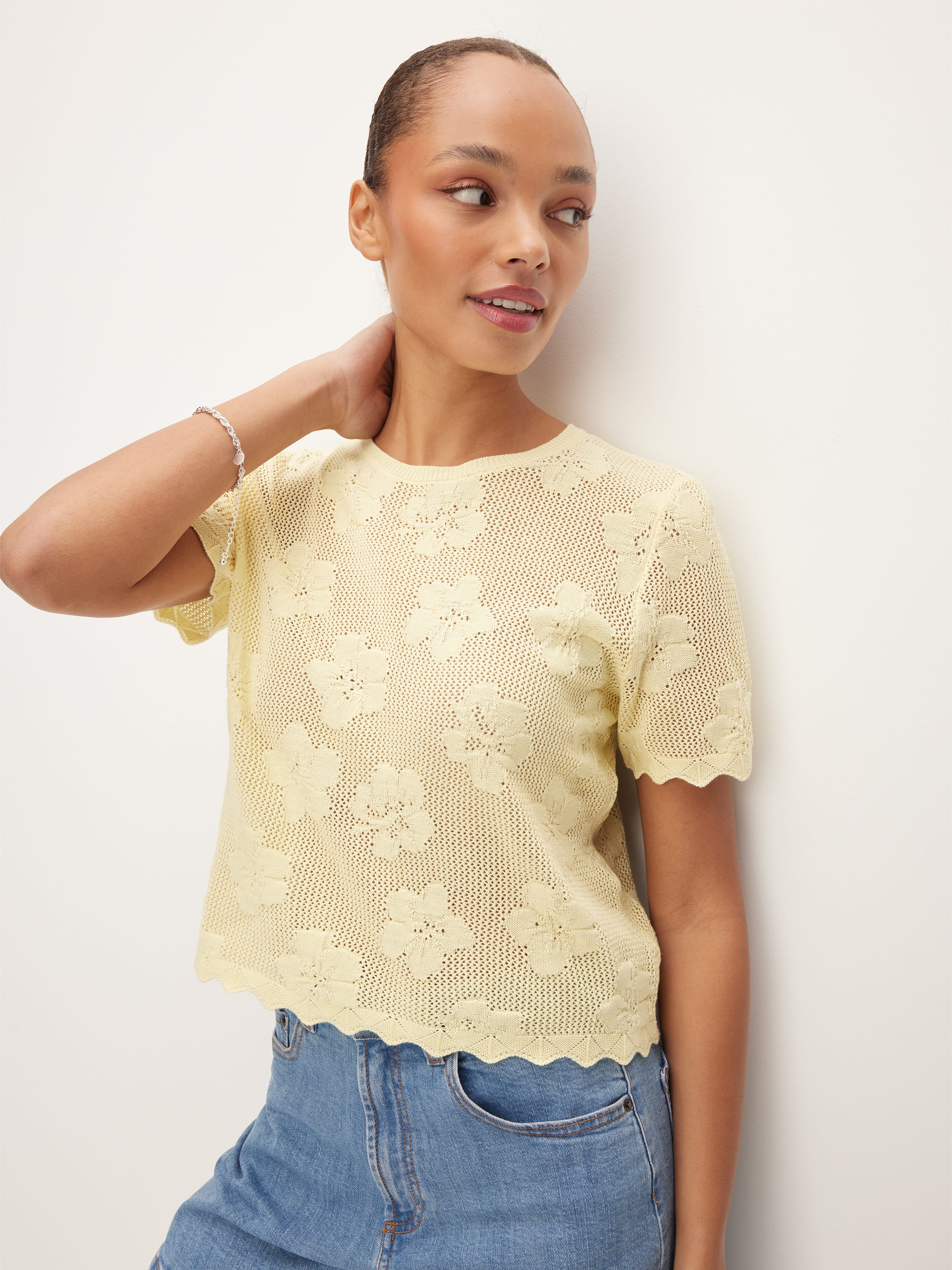 Jenna Floral Crochet Top