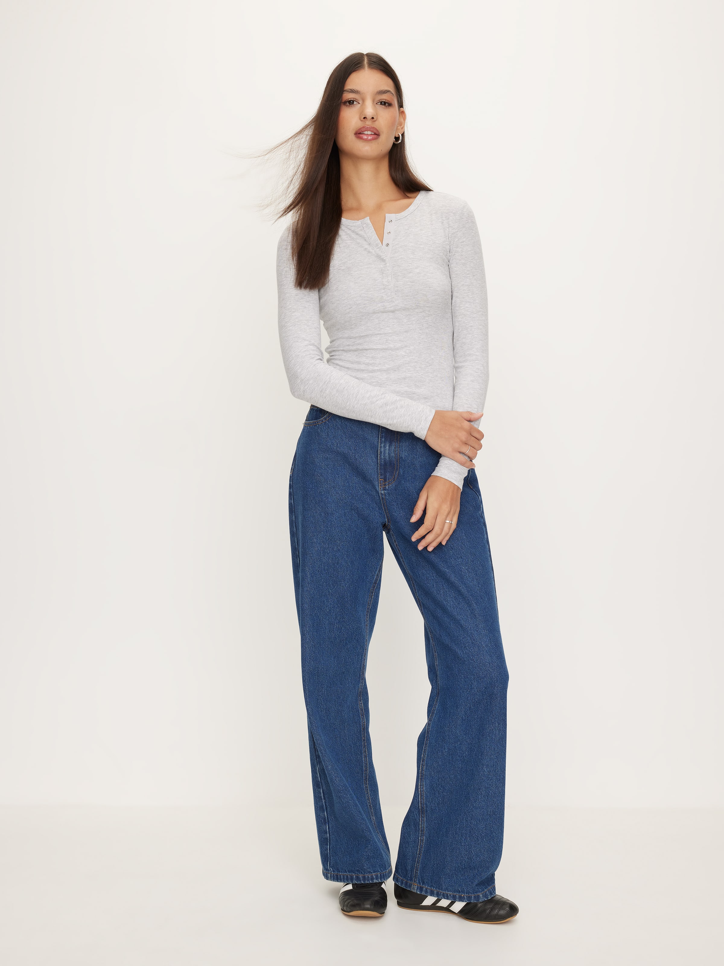 Henley Long Sleeve Top