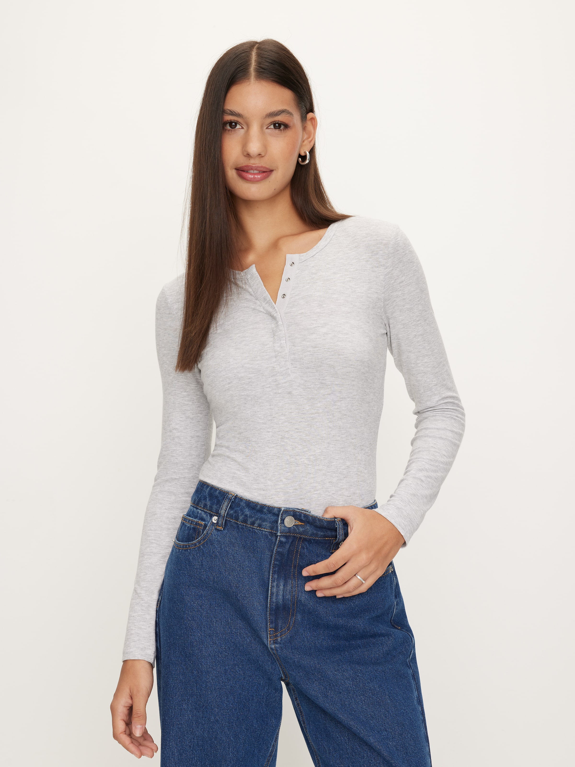 Henley Long Sleeve Top