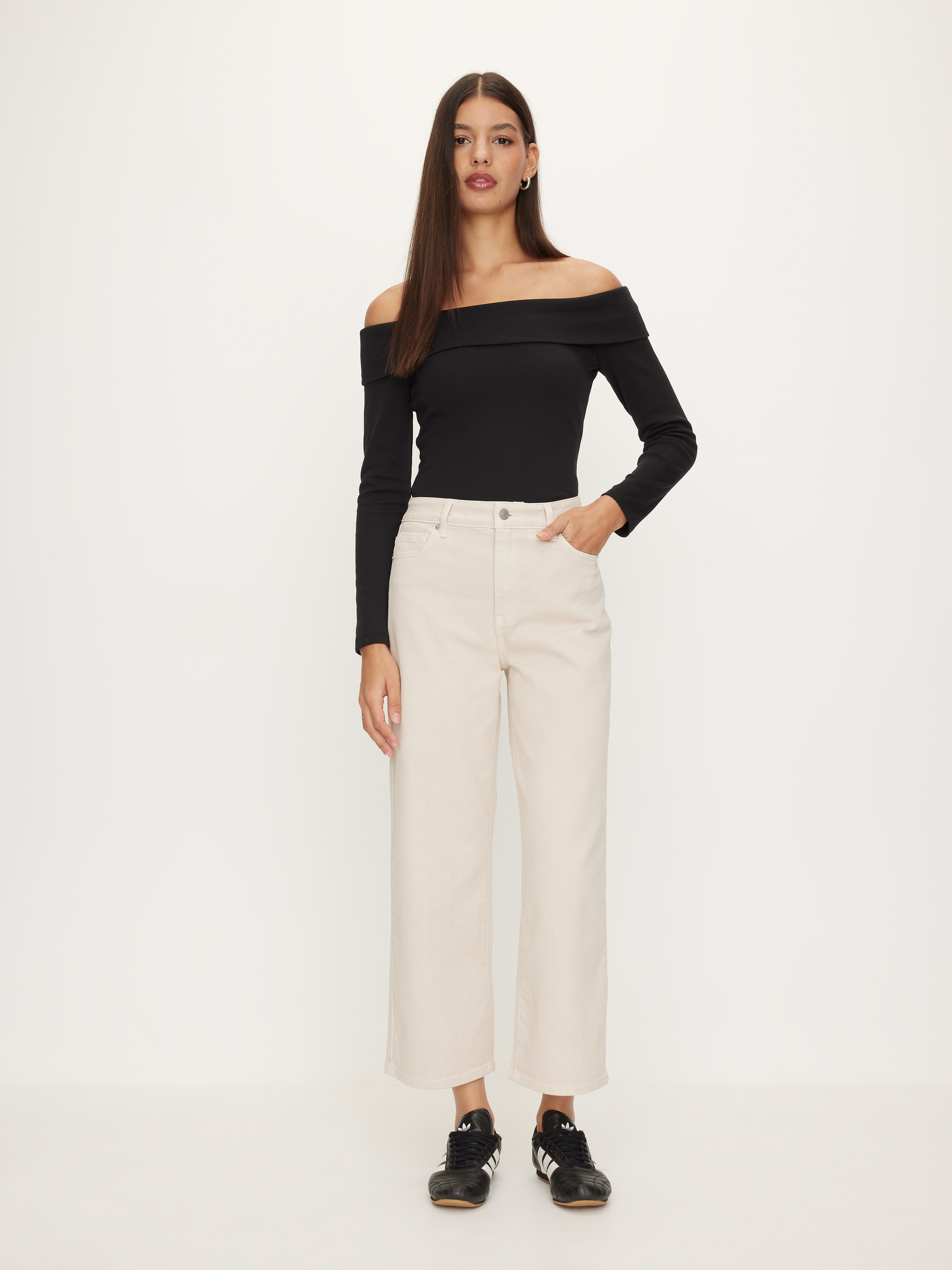 Off Shoulder Long Sleeve Top