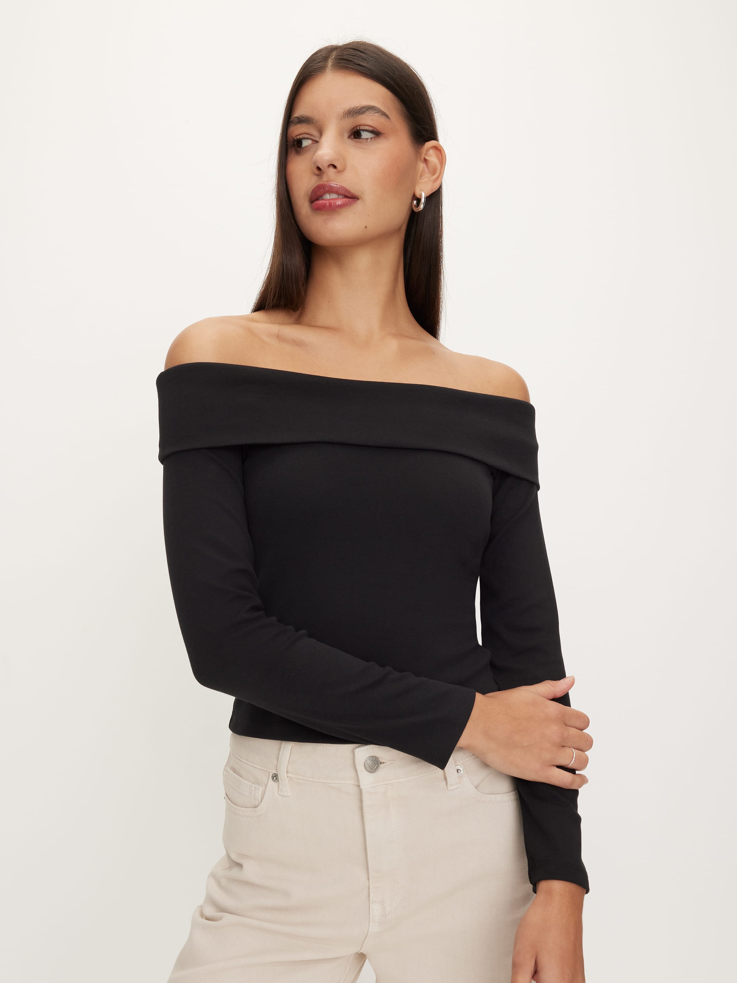 Off Shoulder Long Sleeve Top