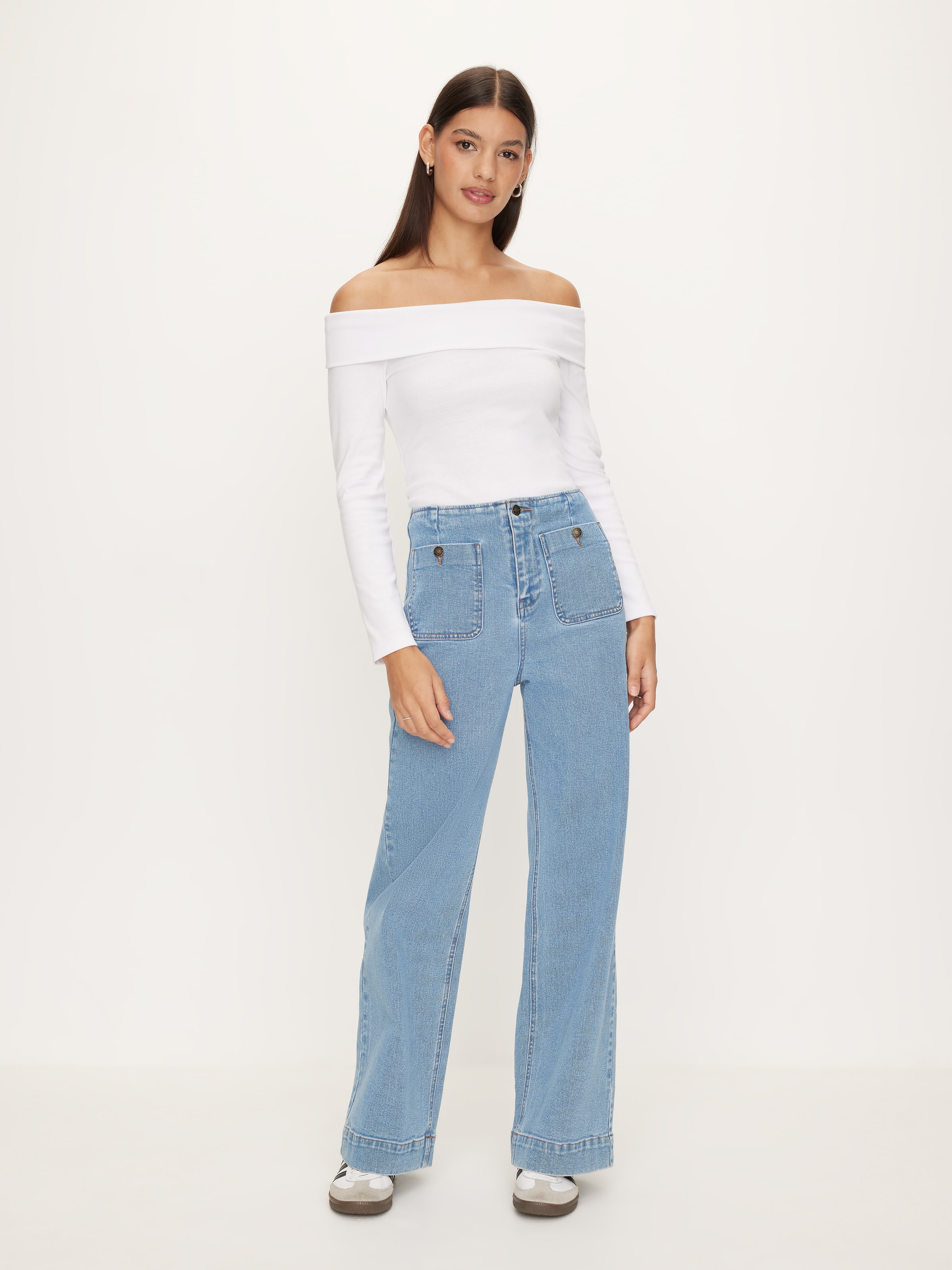 Off Shoulder Long Sleeve Top