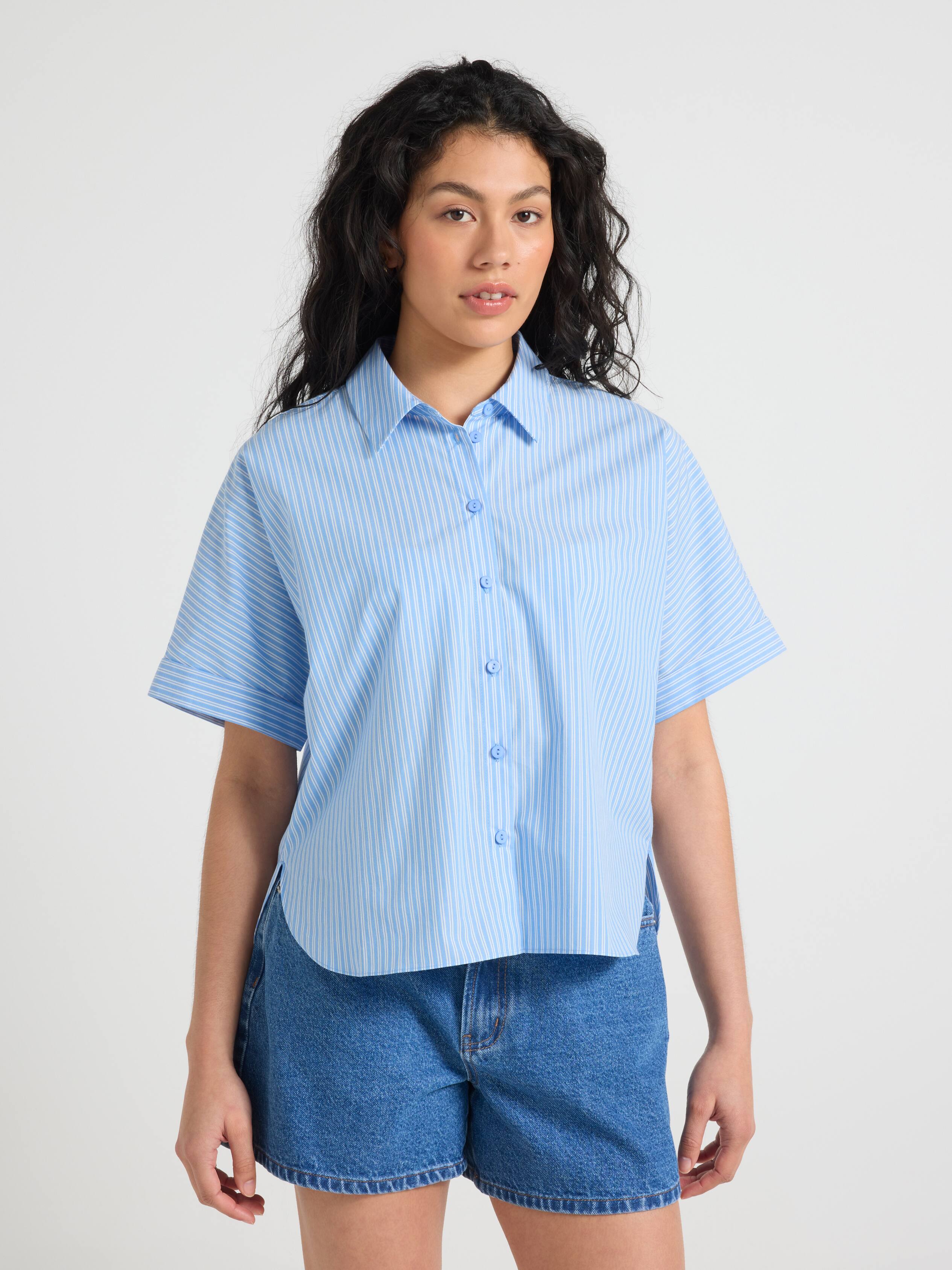 Celine Short Sleeve Cotton Shirt