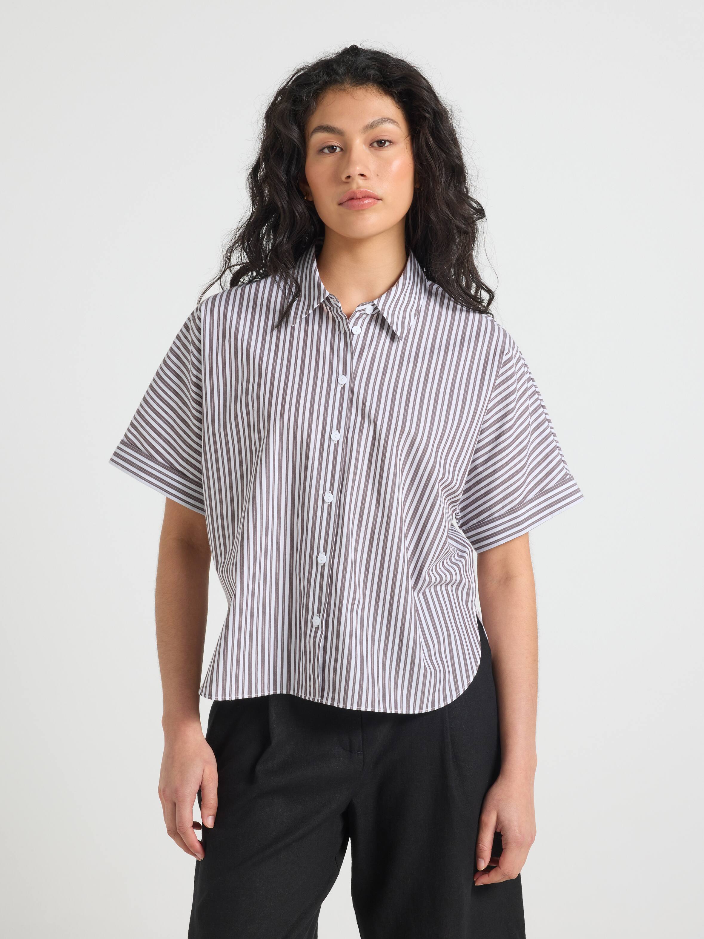 Celine Short Sleeve Cotton Shirt