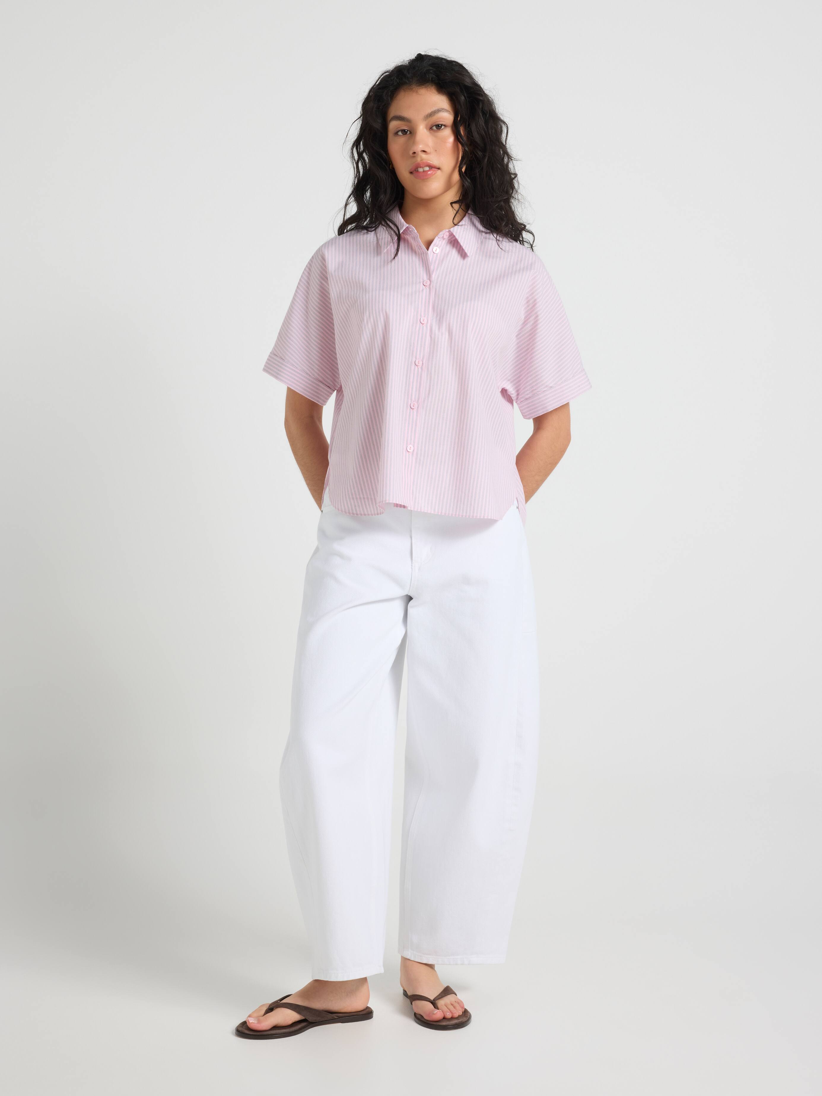 Celine Short Sleeve Cotton Shirt