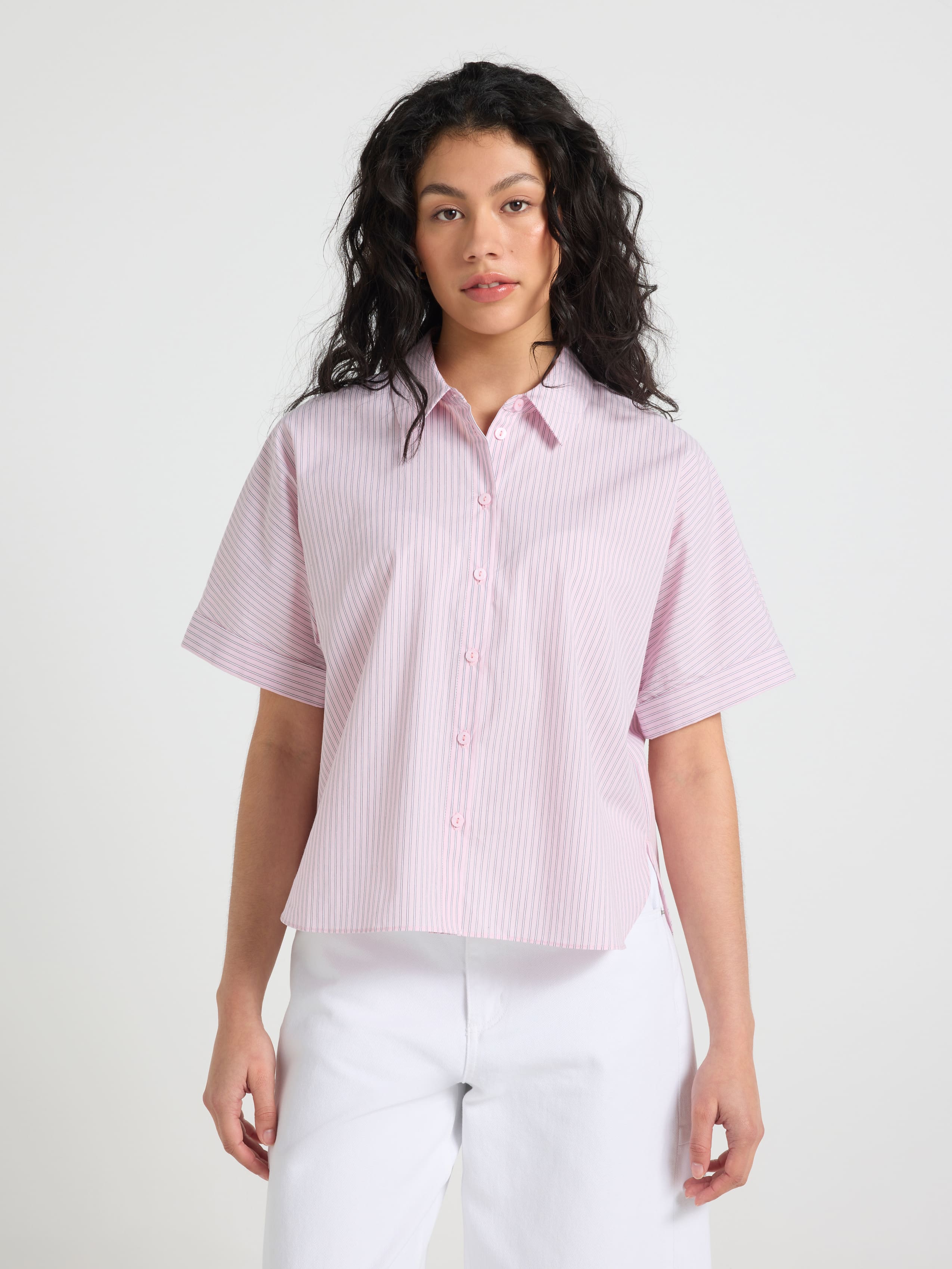 Celine Short Sleeve Cotton Shirt