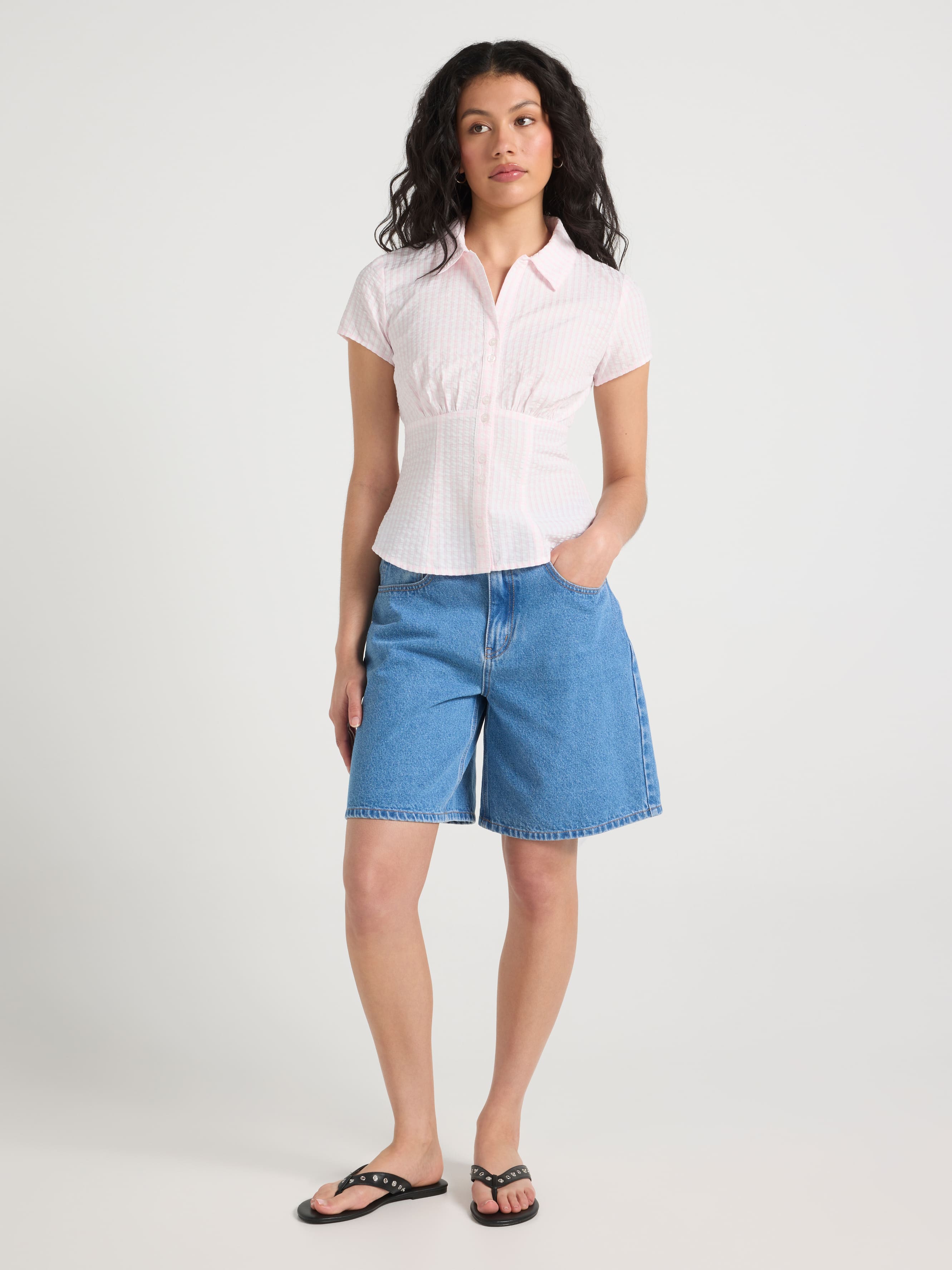 Faye Button Through Short Sleeve Shirt