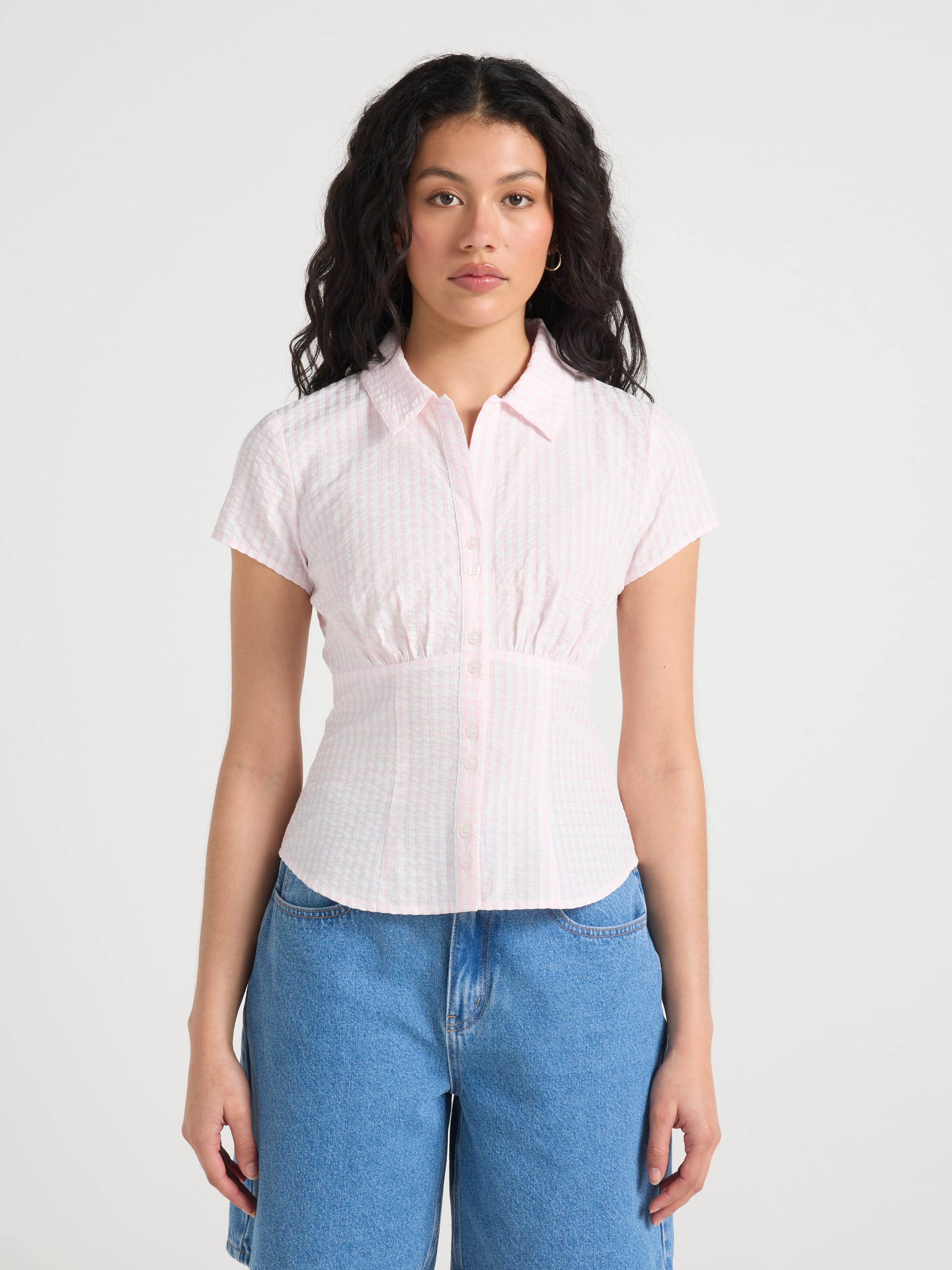 Faye Button Through Short Sleeve Shirt