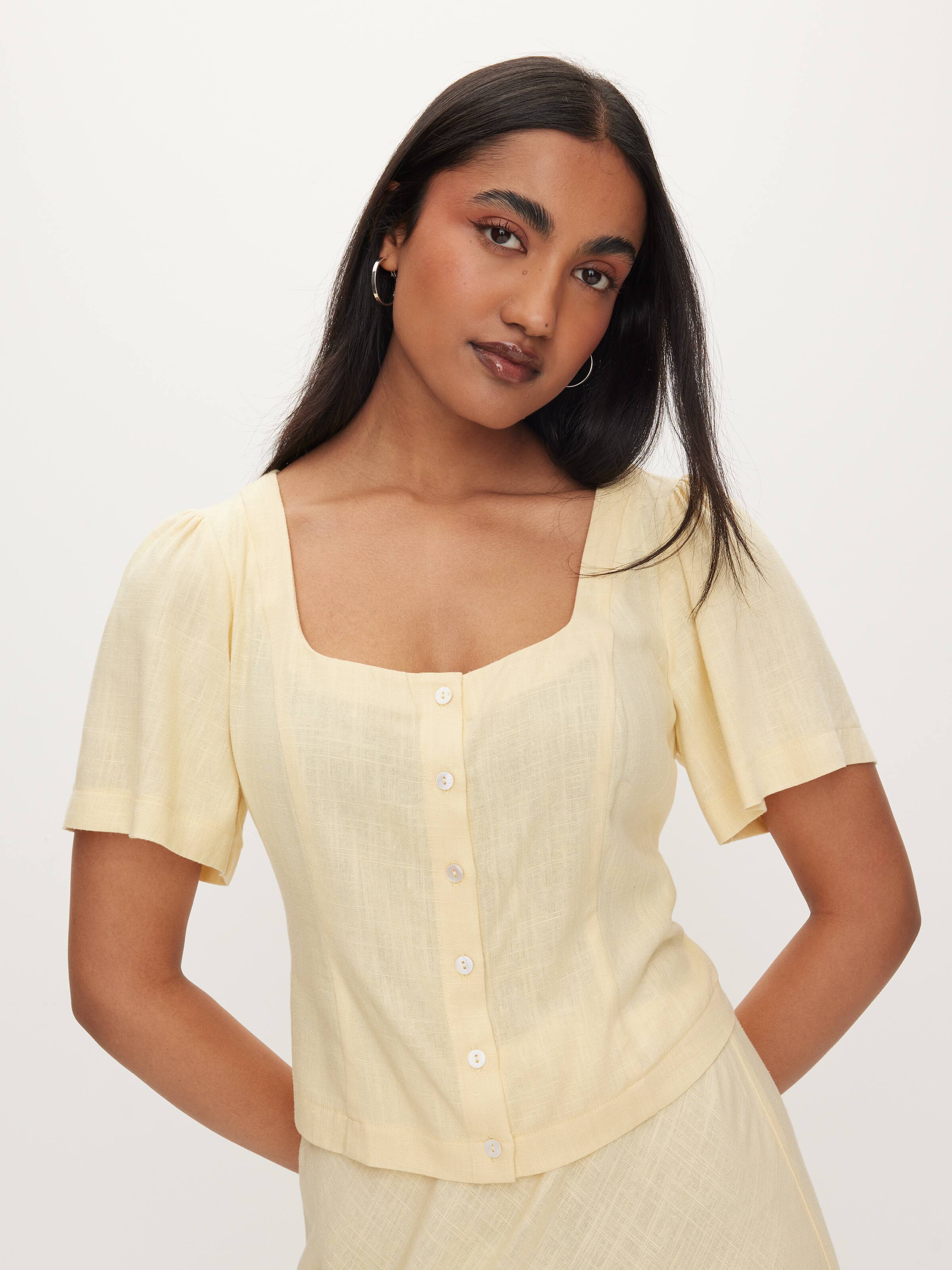 Alice Button Through Blouse