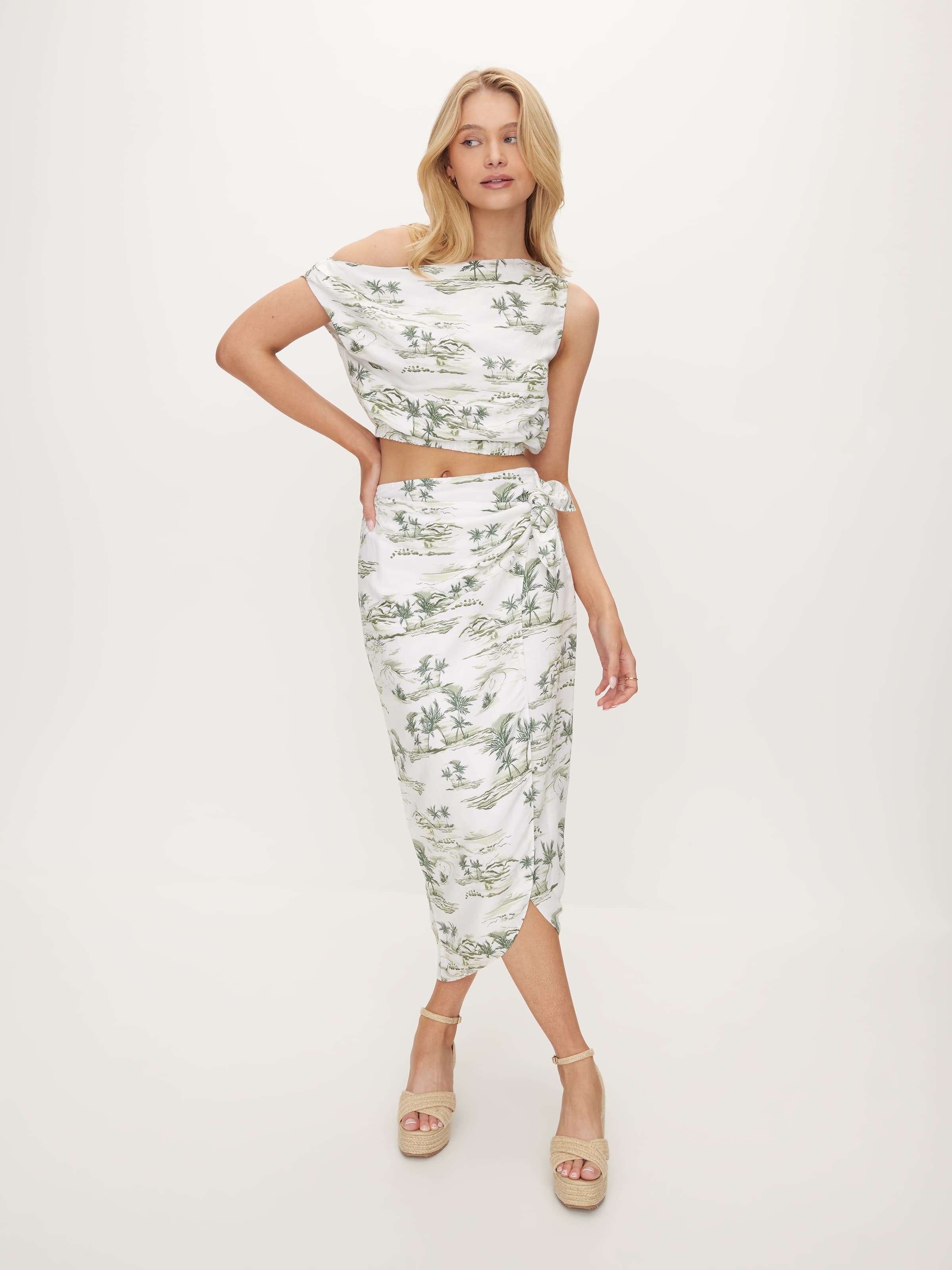 Olive Asymmetrical Top
