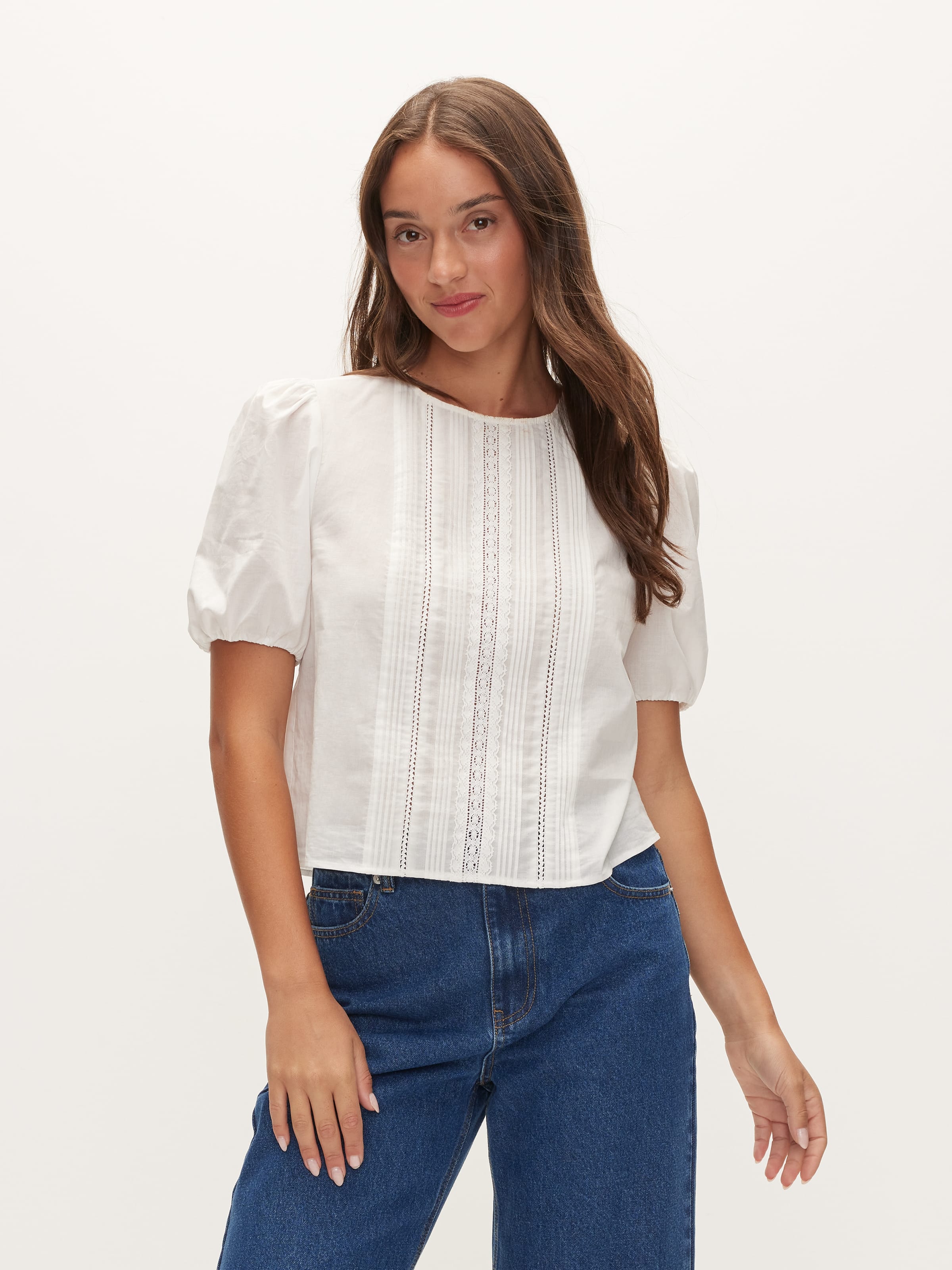 Charlotte Lace Trim Top