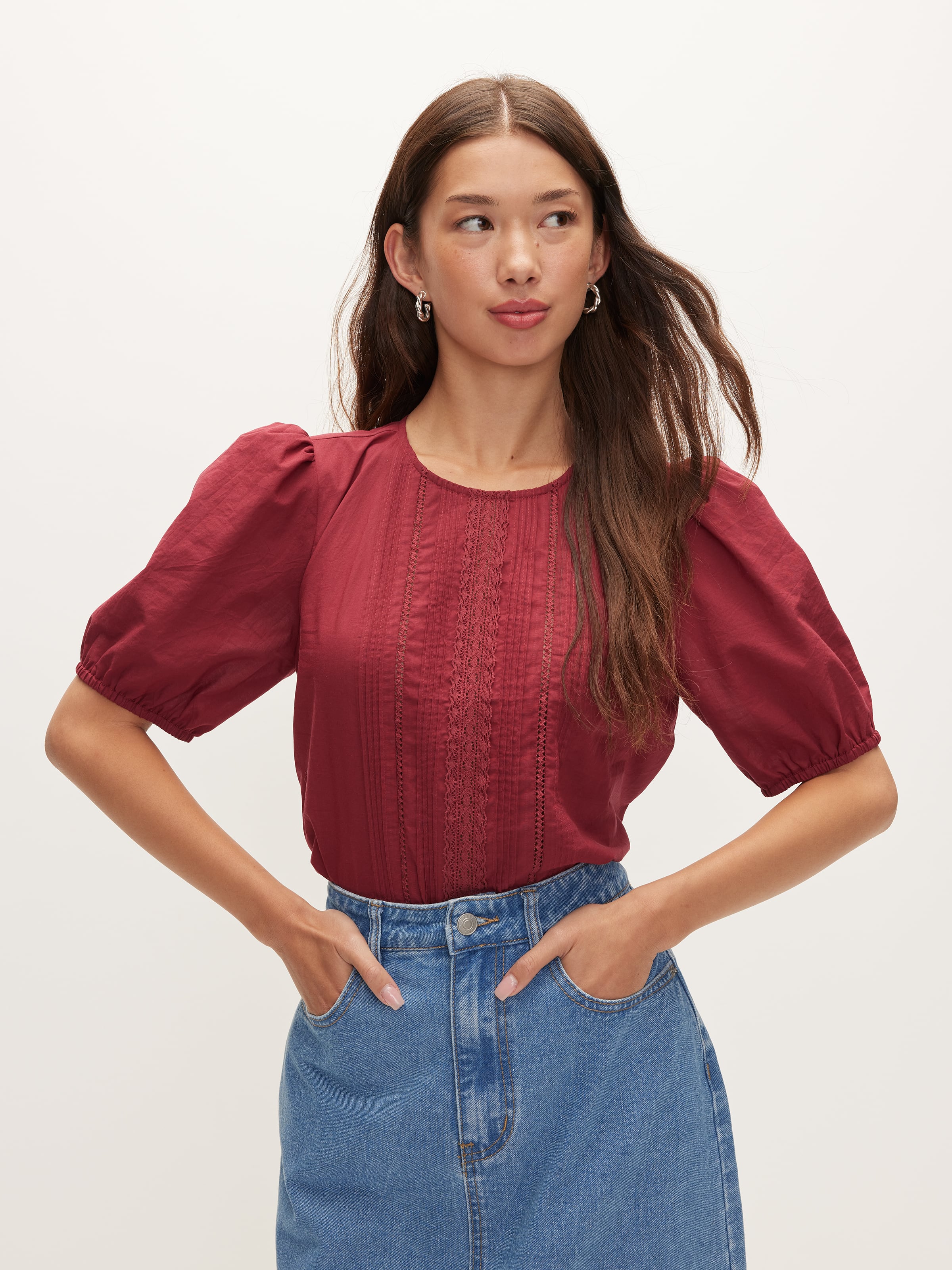 Charlotte Lace Trim Top