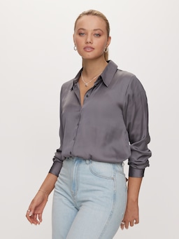 Elise Satin Collar Shirt