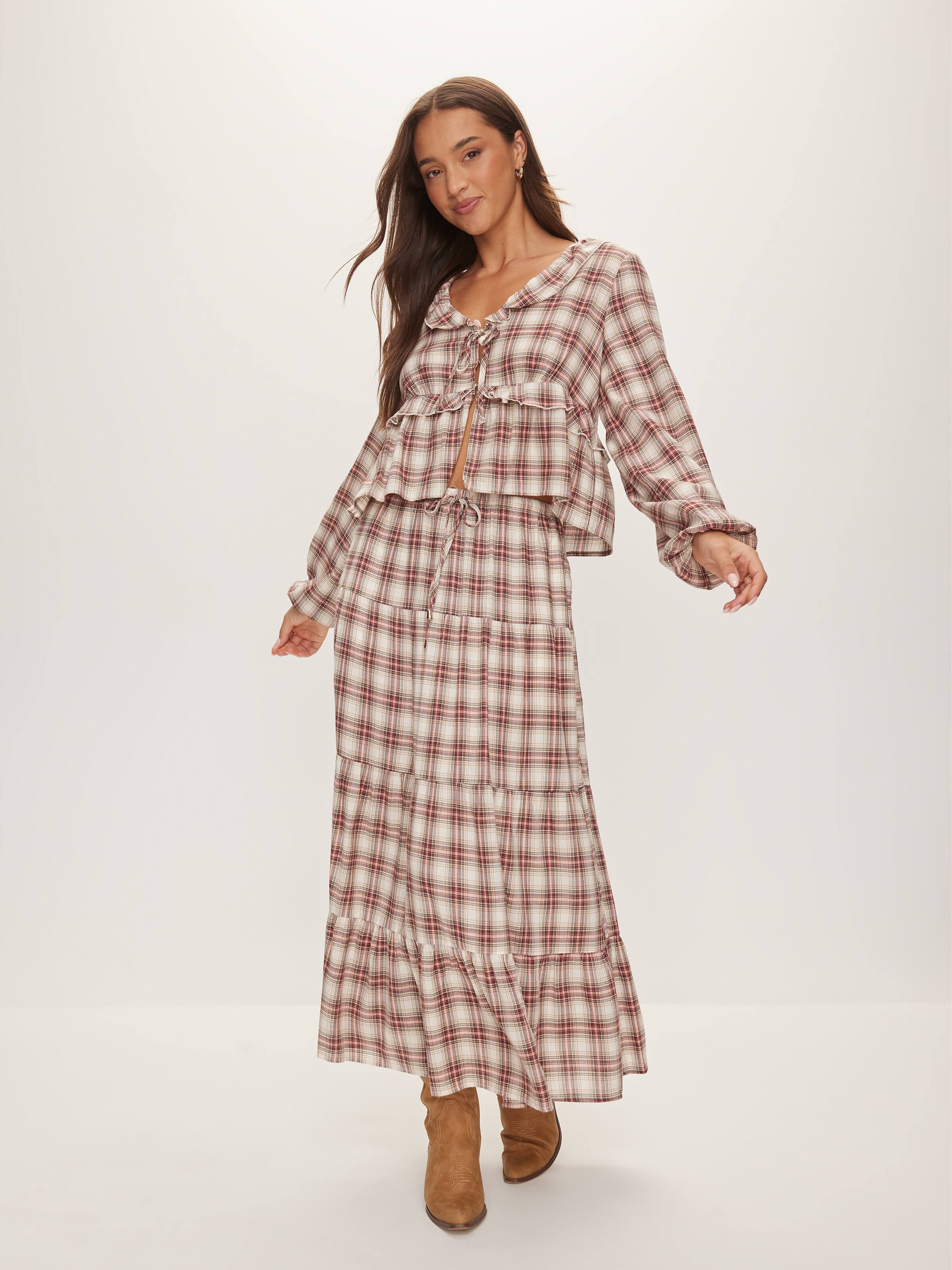 Camila Frill Long Sleeve Top