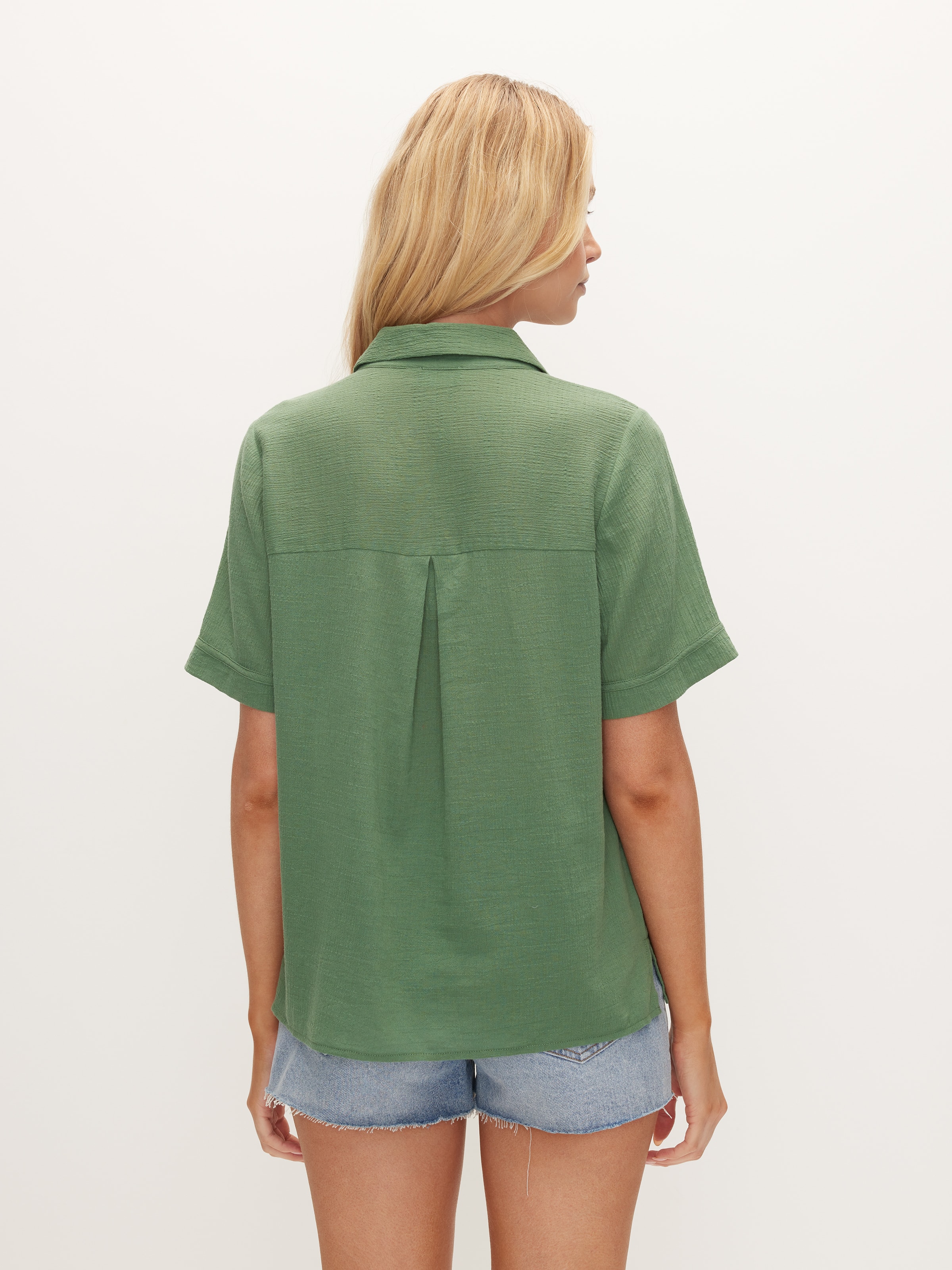Image for Casey Short Sleeve Crinkle Shirt from JustGroupNZ