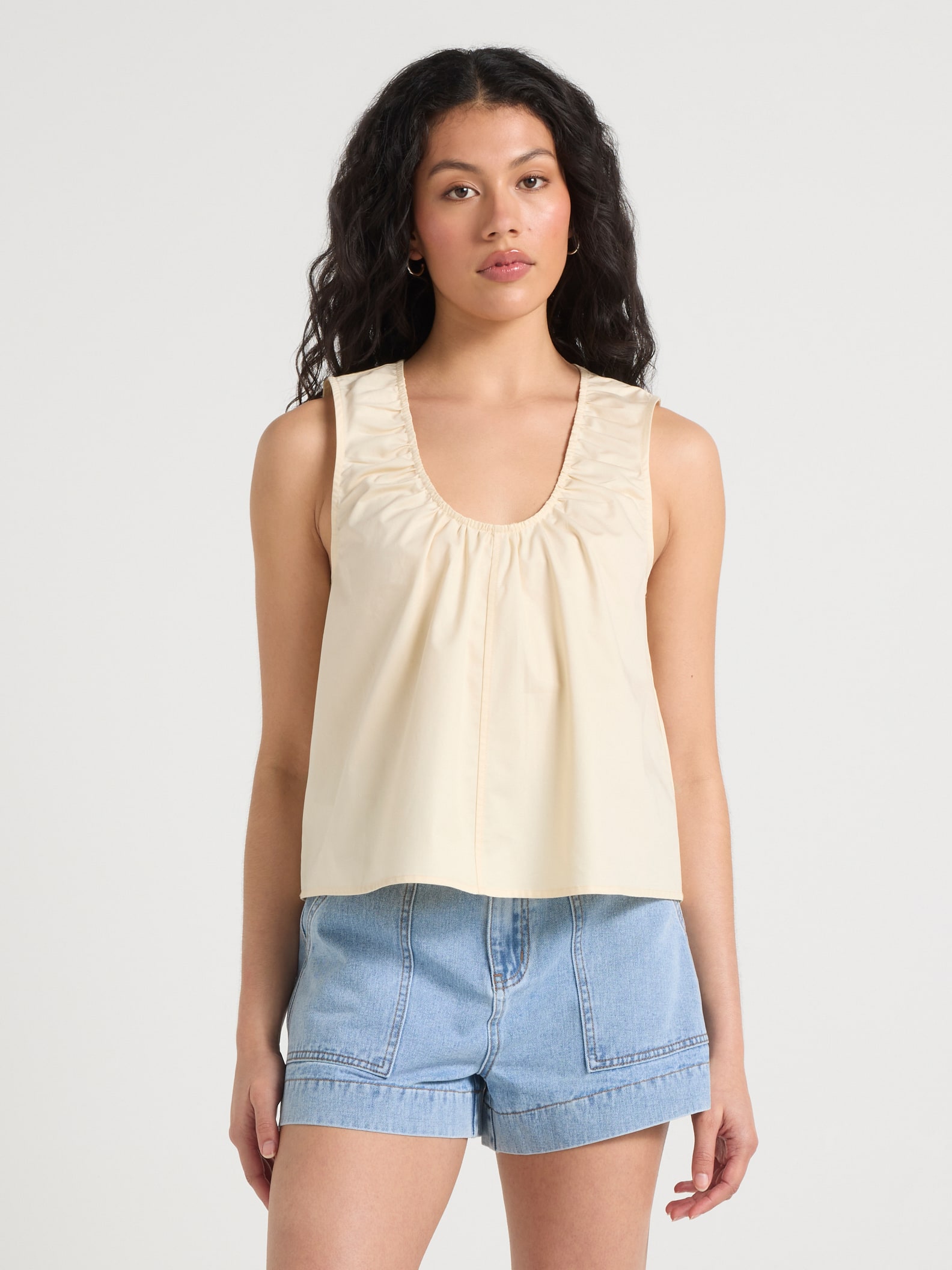 Simone Sleeveless Swing Top