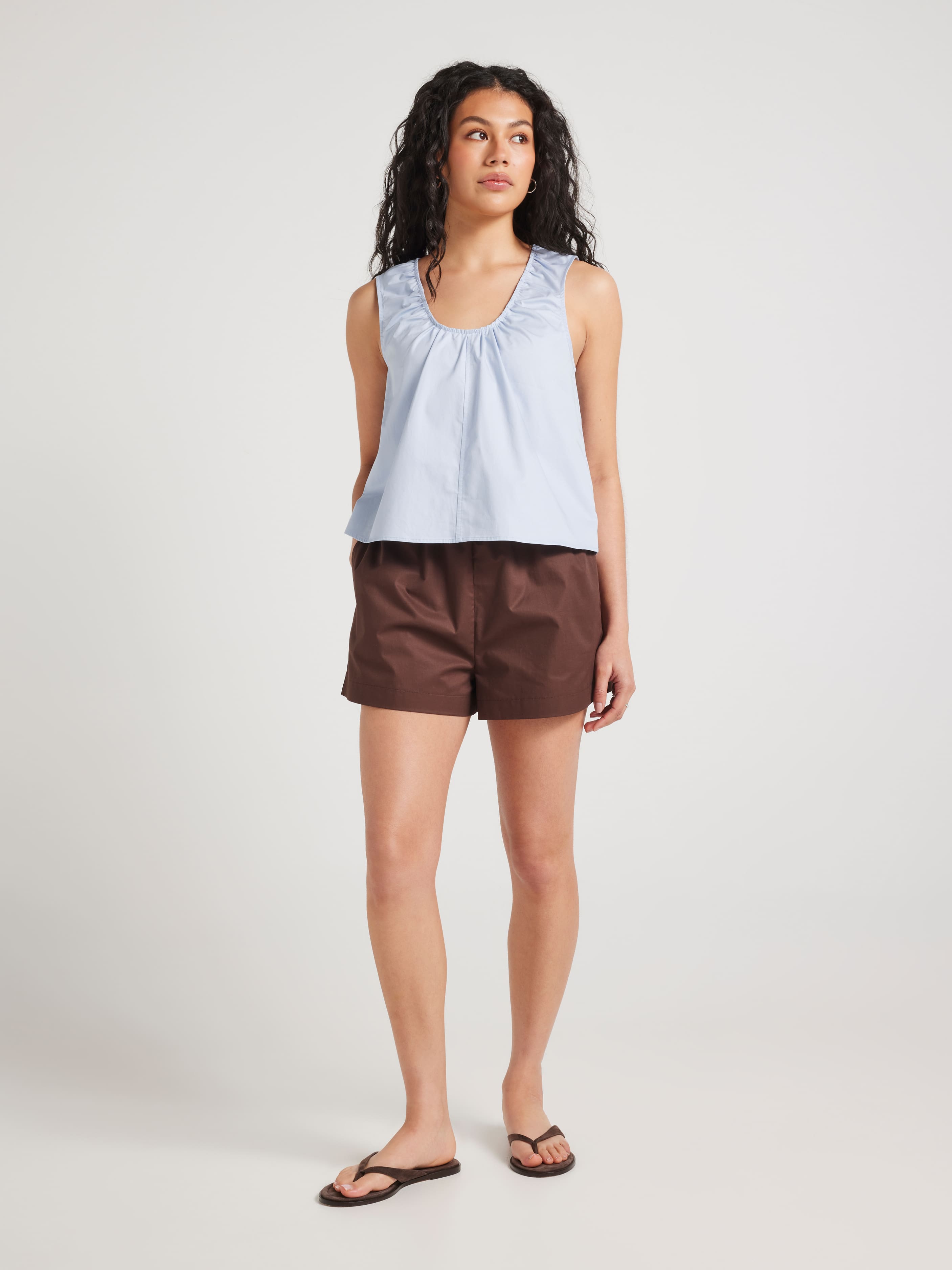 Simone Sleeveless Swing Top