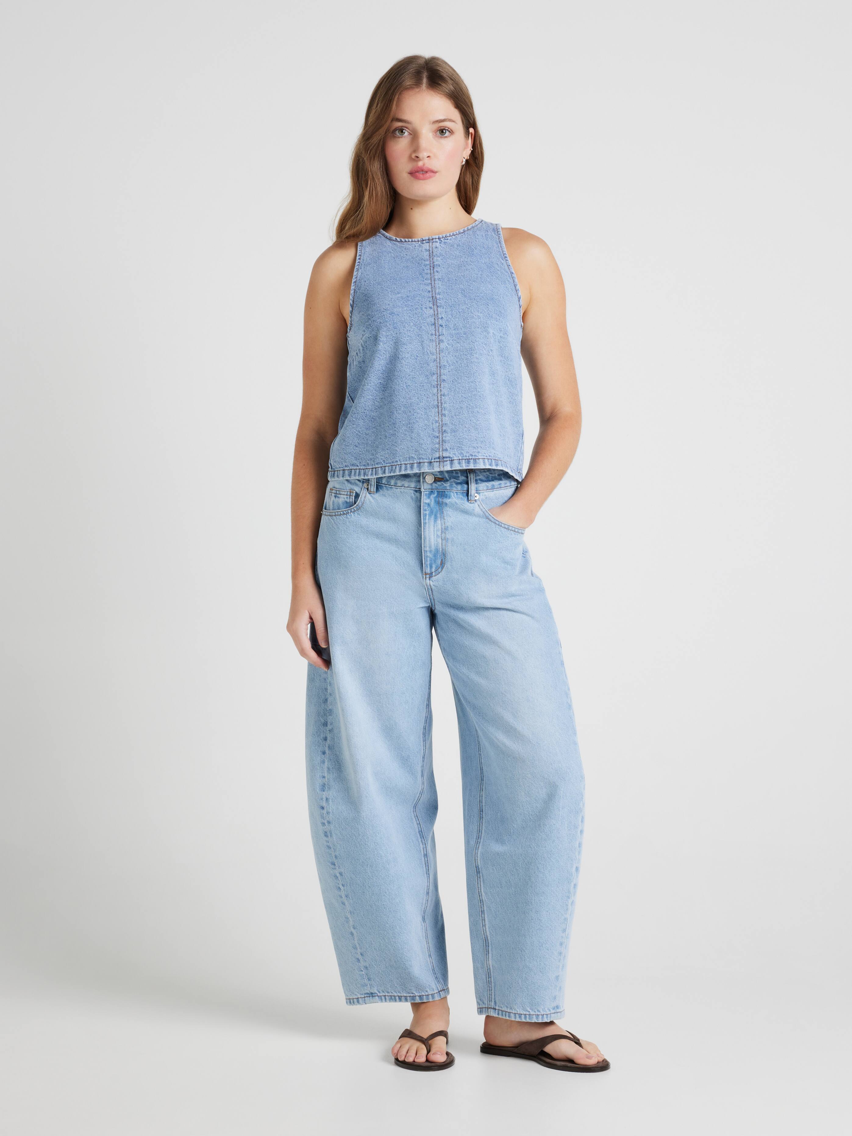 Chloe Denim Halter Top