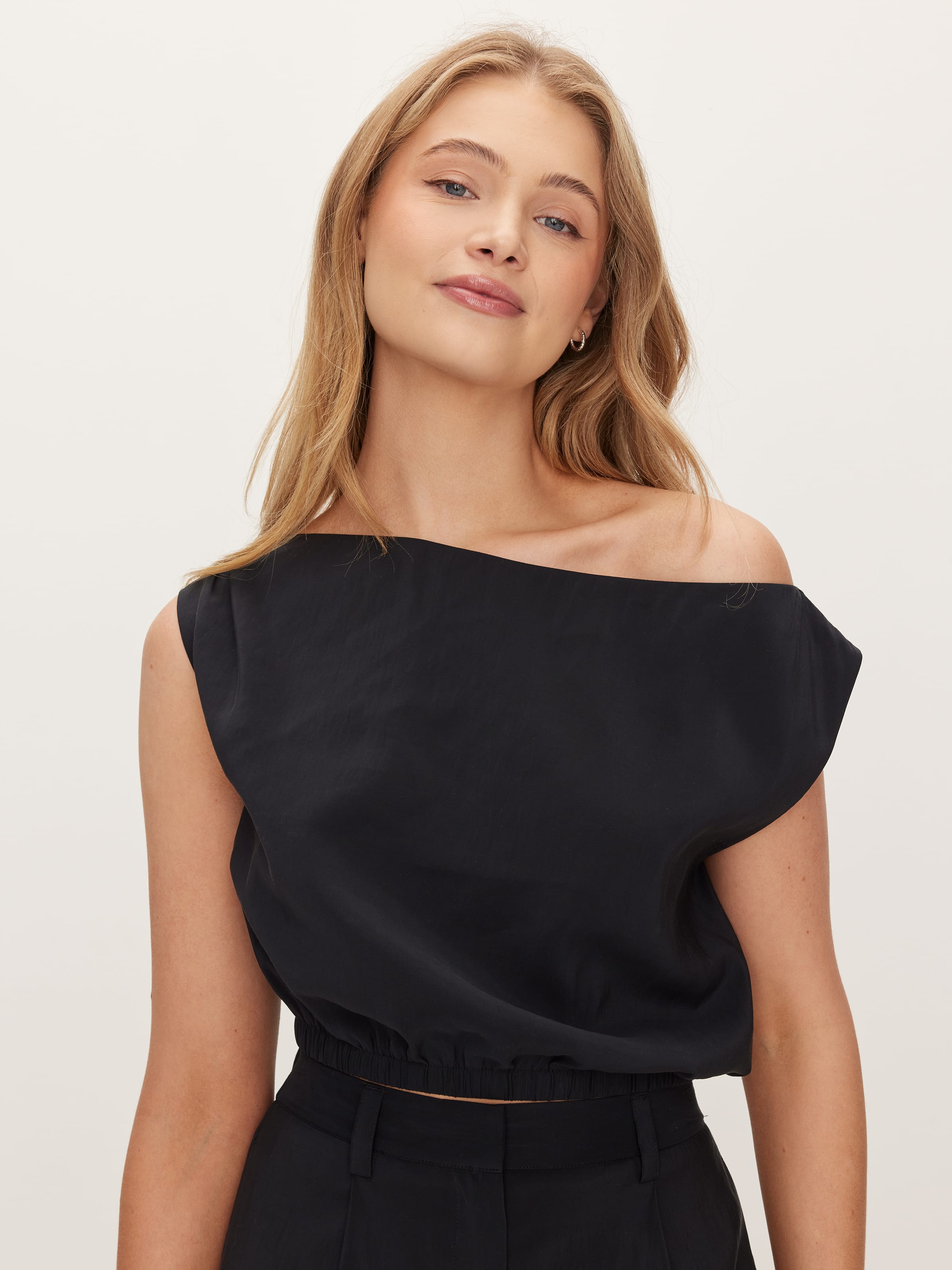 Hila Asymmetric Cupro Top