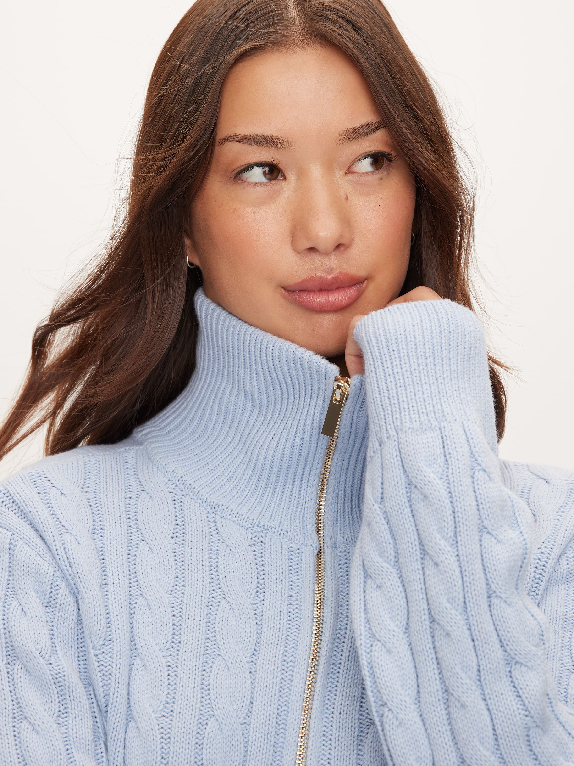 Image for Cable Quarter Zip Knit from JustGroupNZ