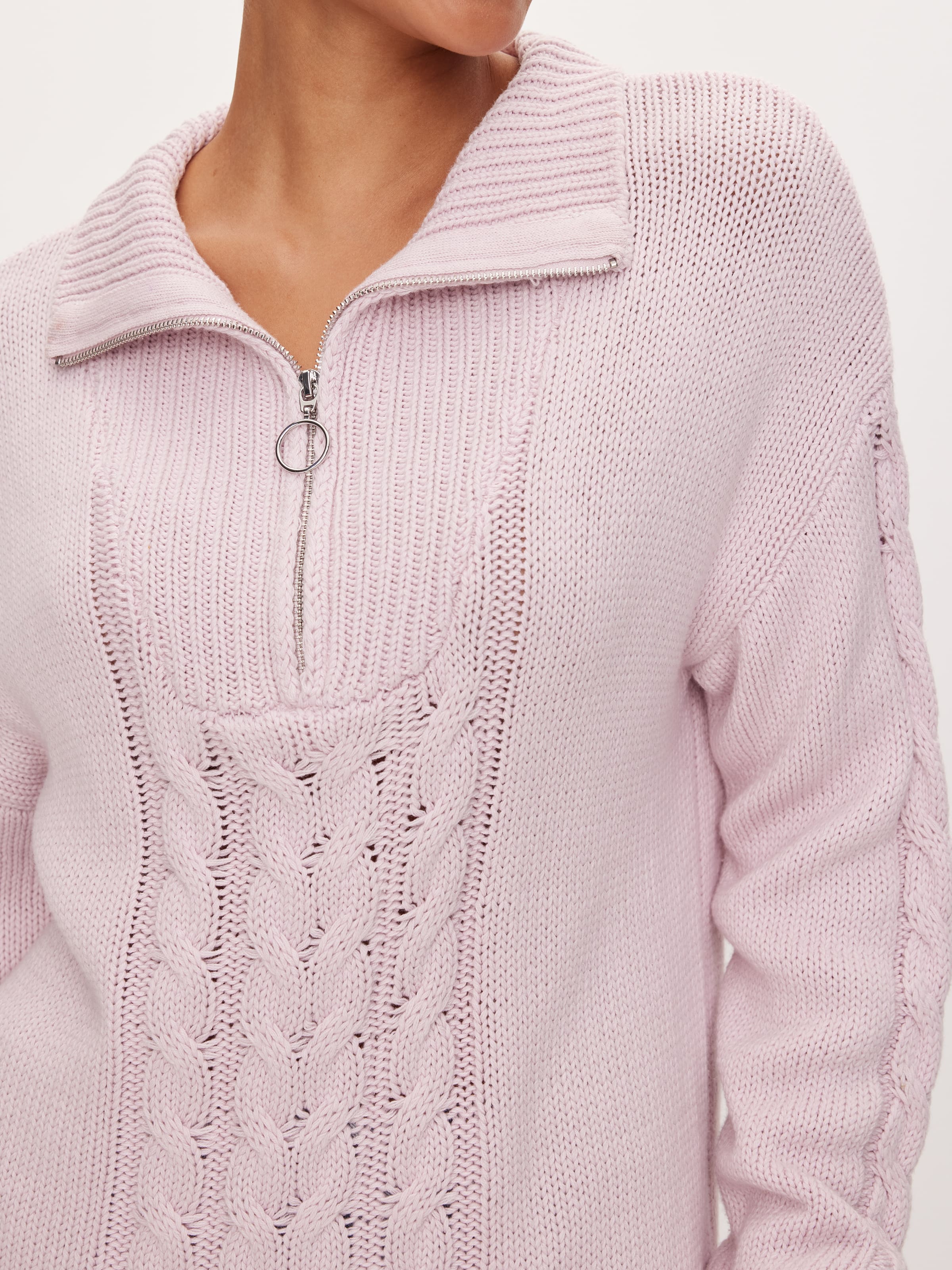 Image for Fashion Quarter Zip Cable Knit from JustGroupNZ