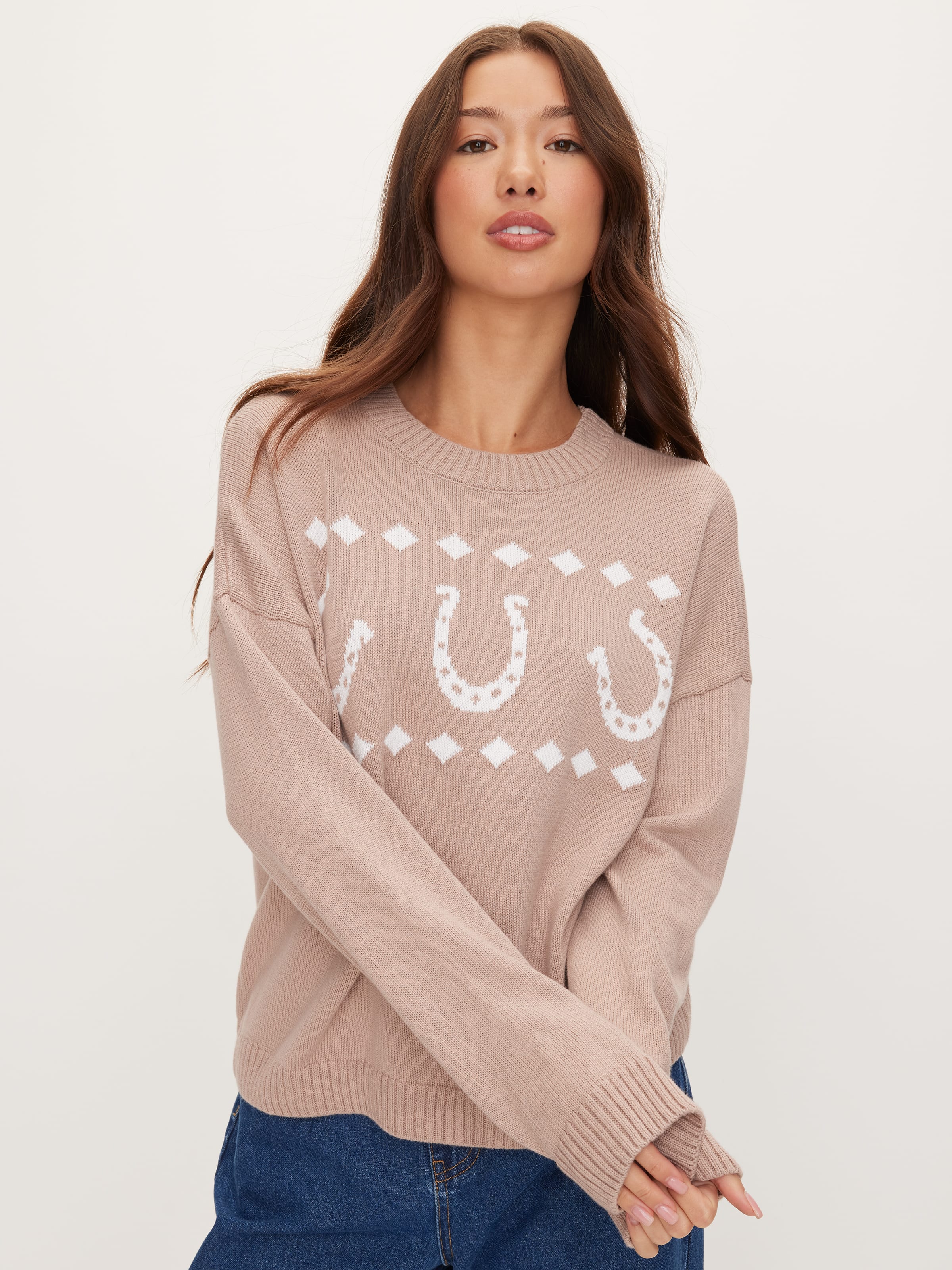 Novelty Crew Neck Knit