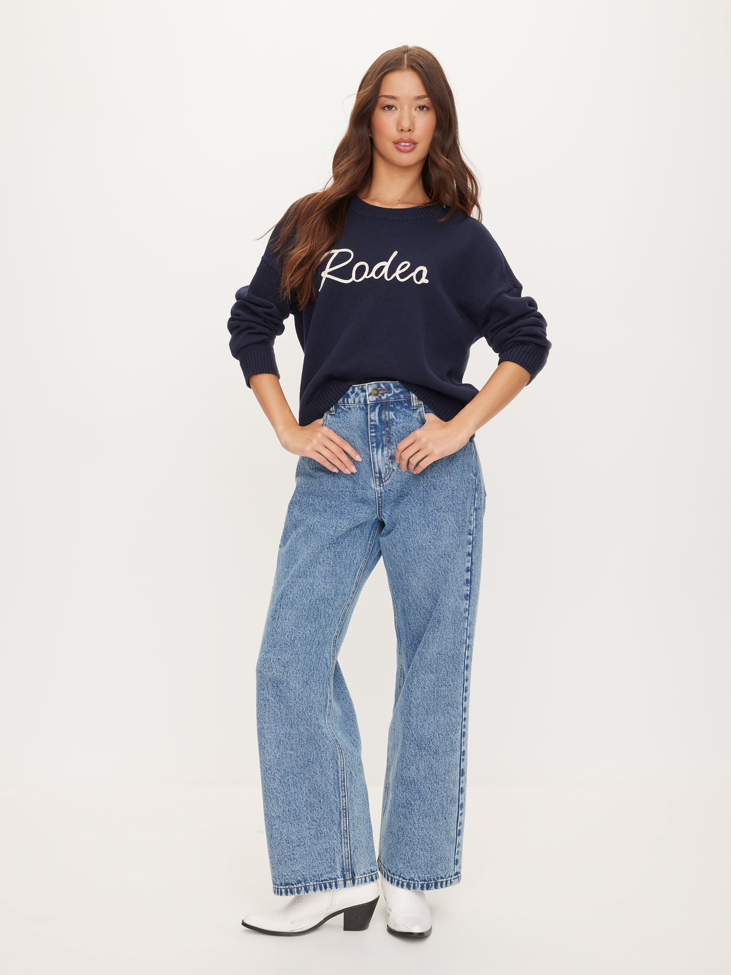 Novelty Crew Neck Knit
