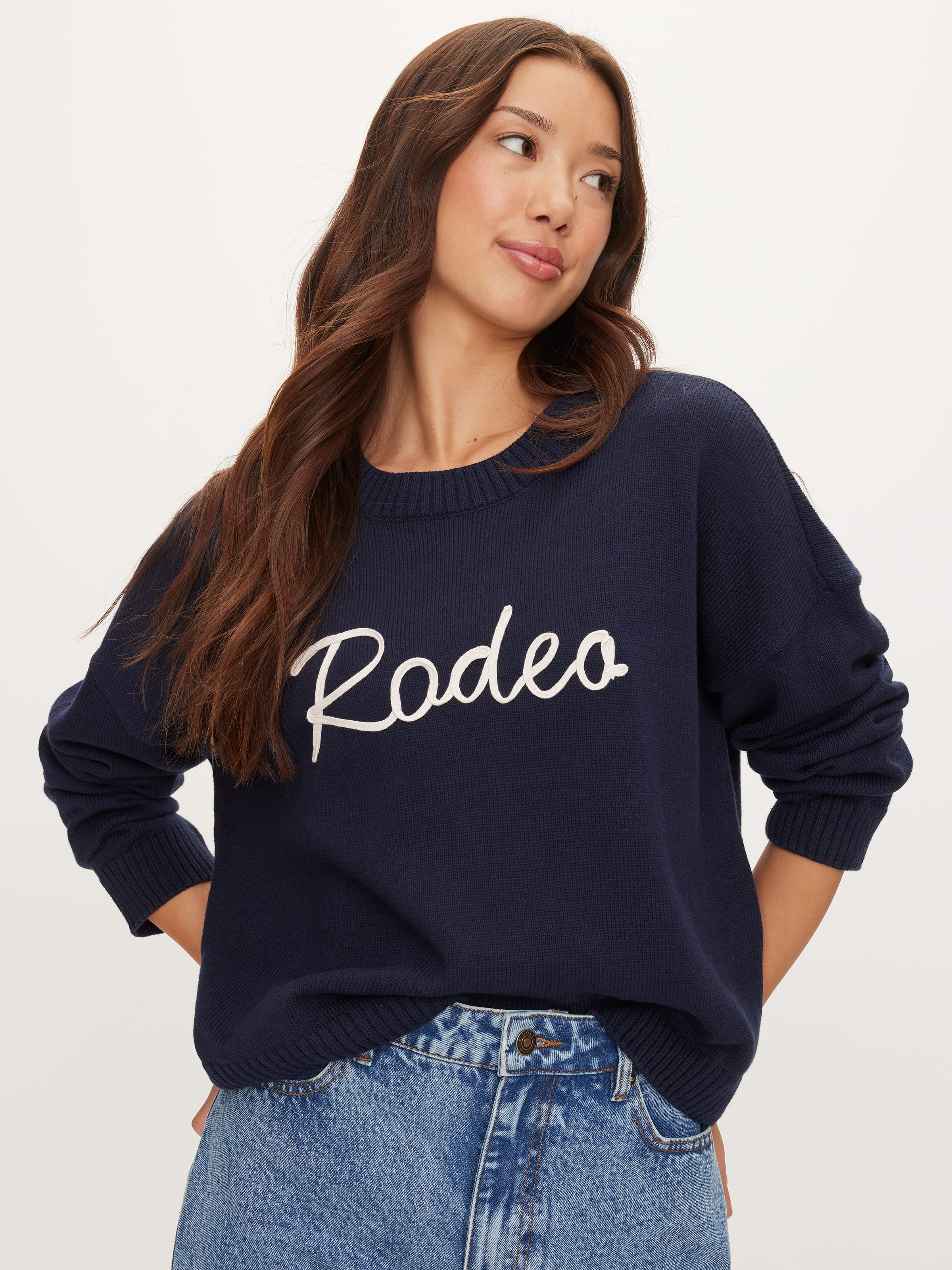 Novelty Crew Neck Knit