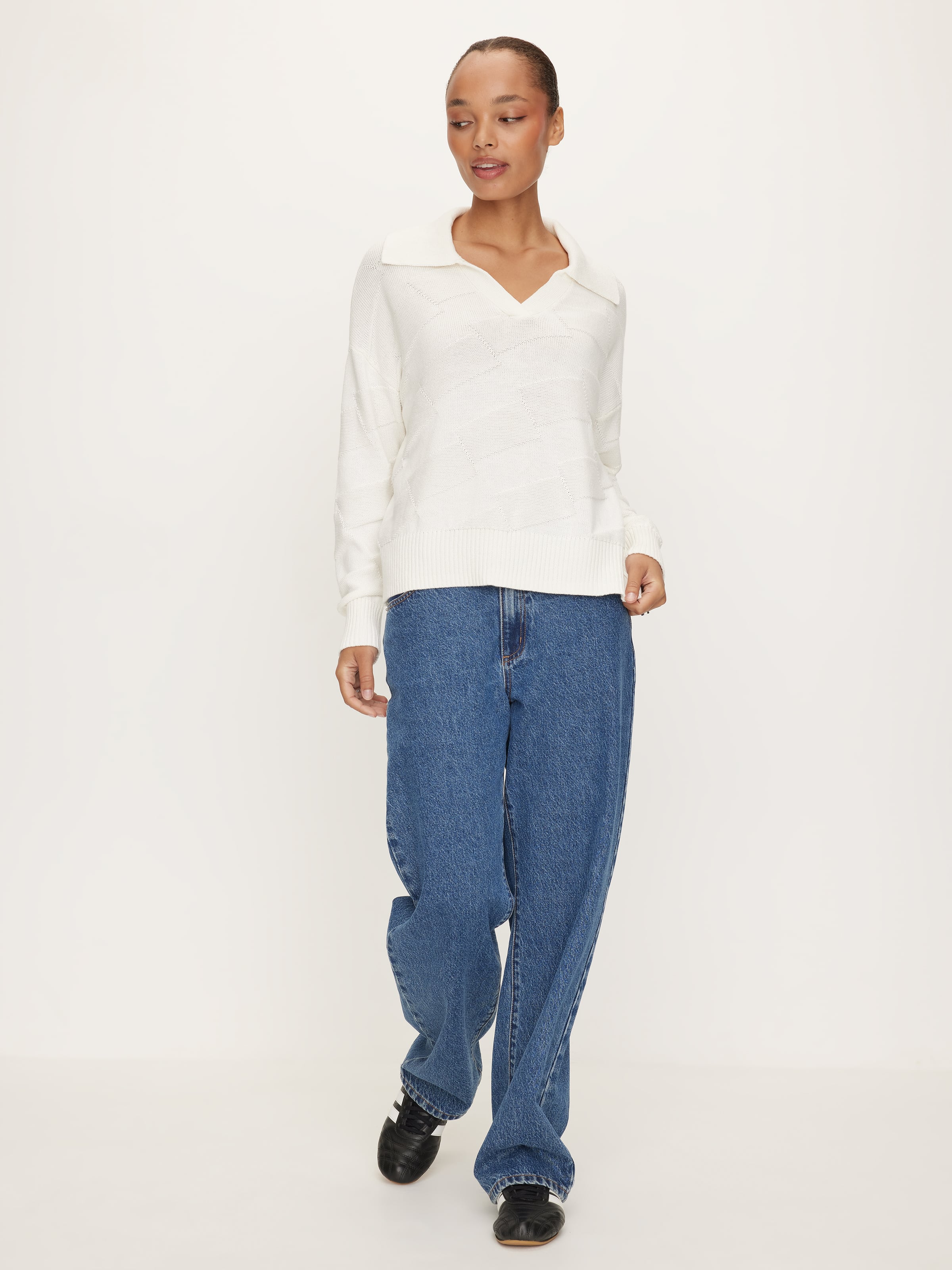 Darcy Diagonal Polo Knit