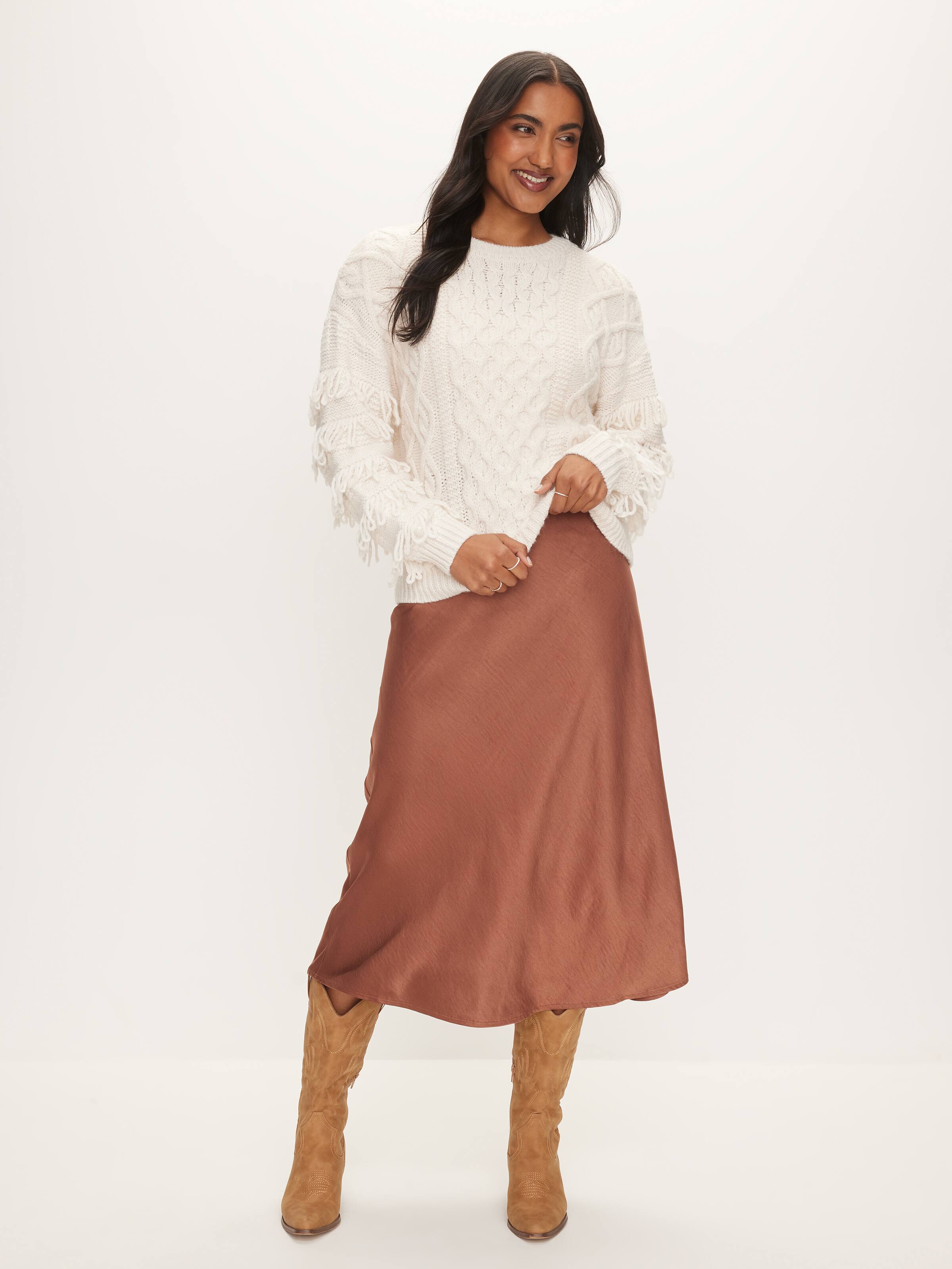 Fringe Long Sleeve Knit