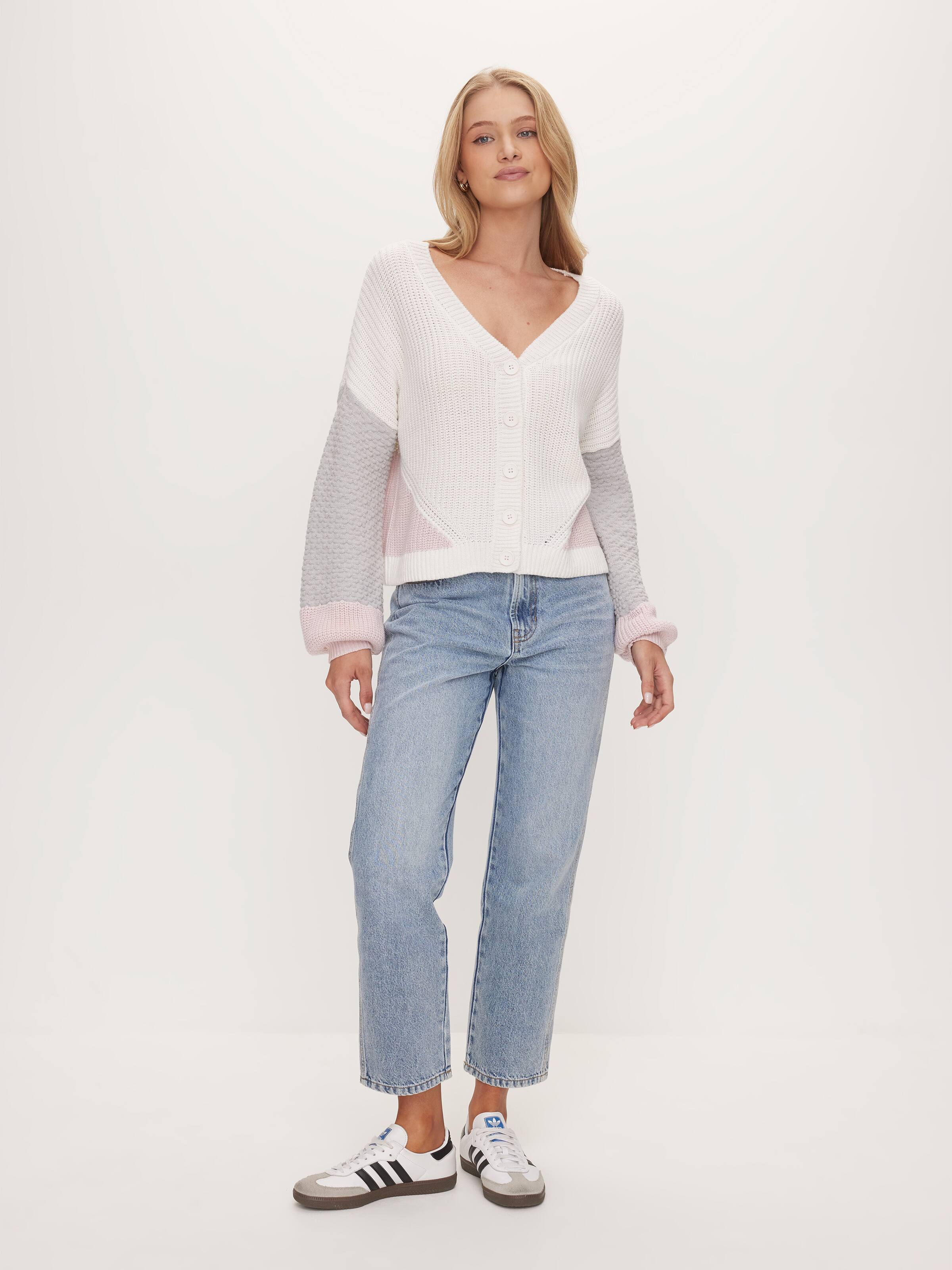 Ava Luxe Button Down Long Sleeve Cardi