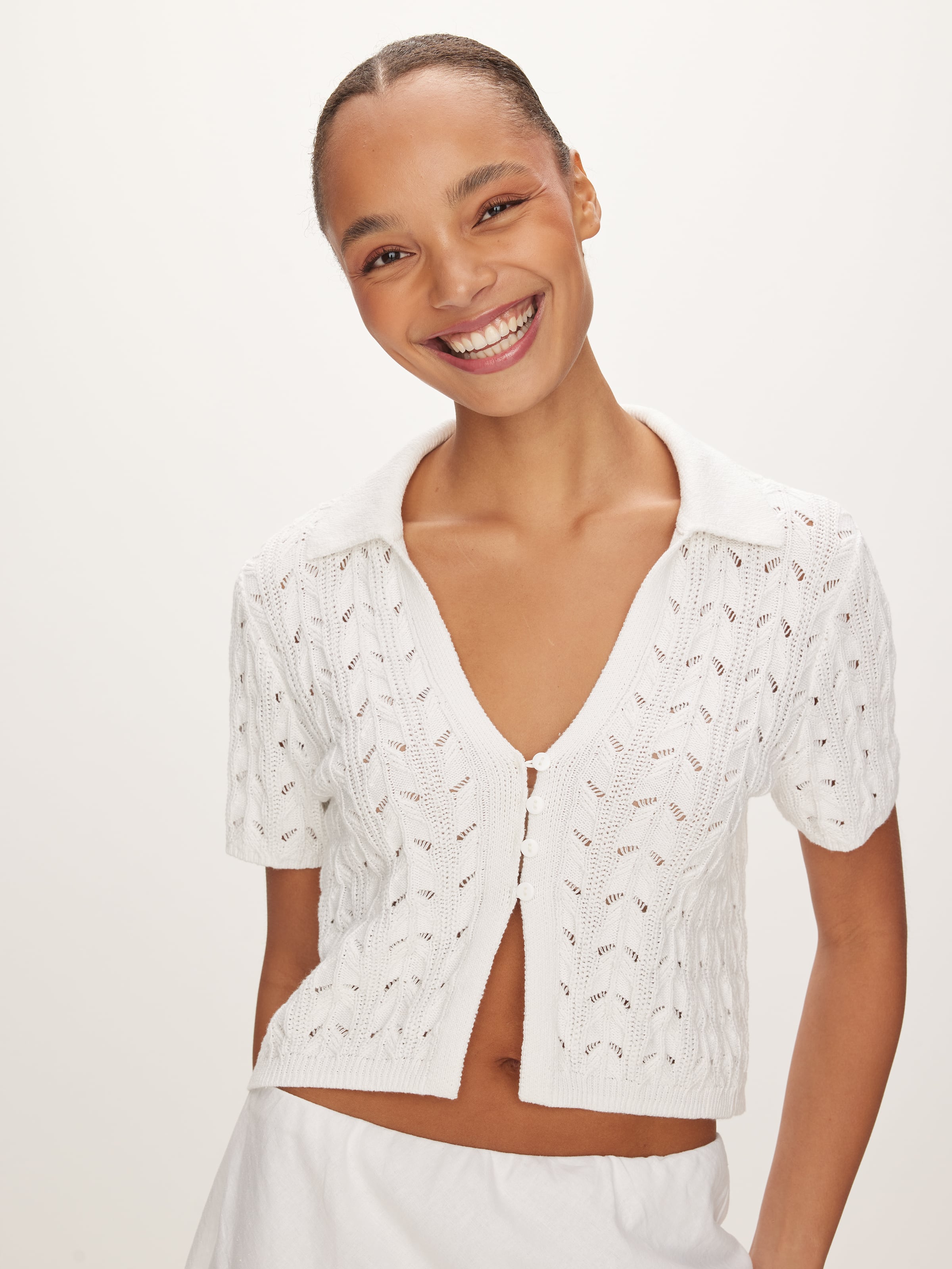 Bowie Short Sleeve Knit Cardi