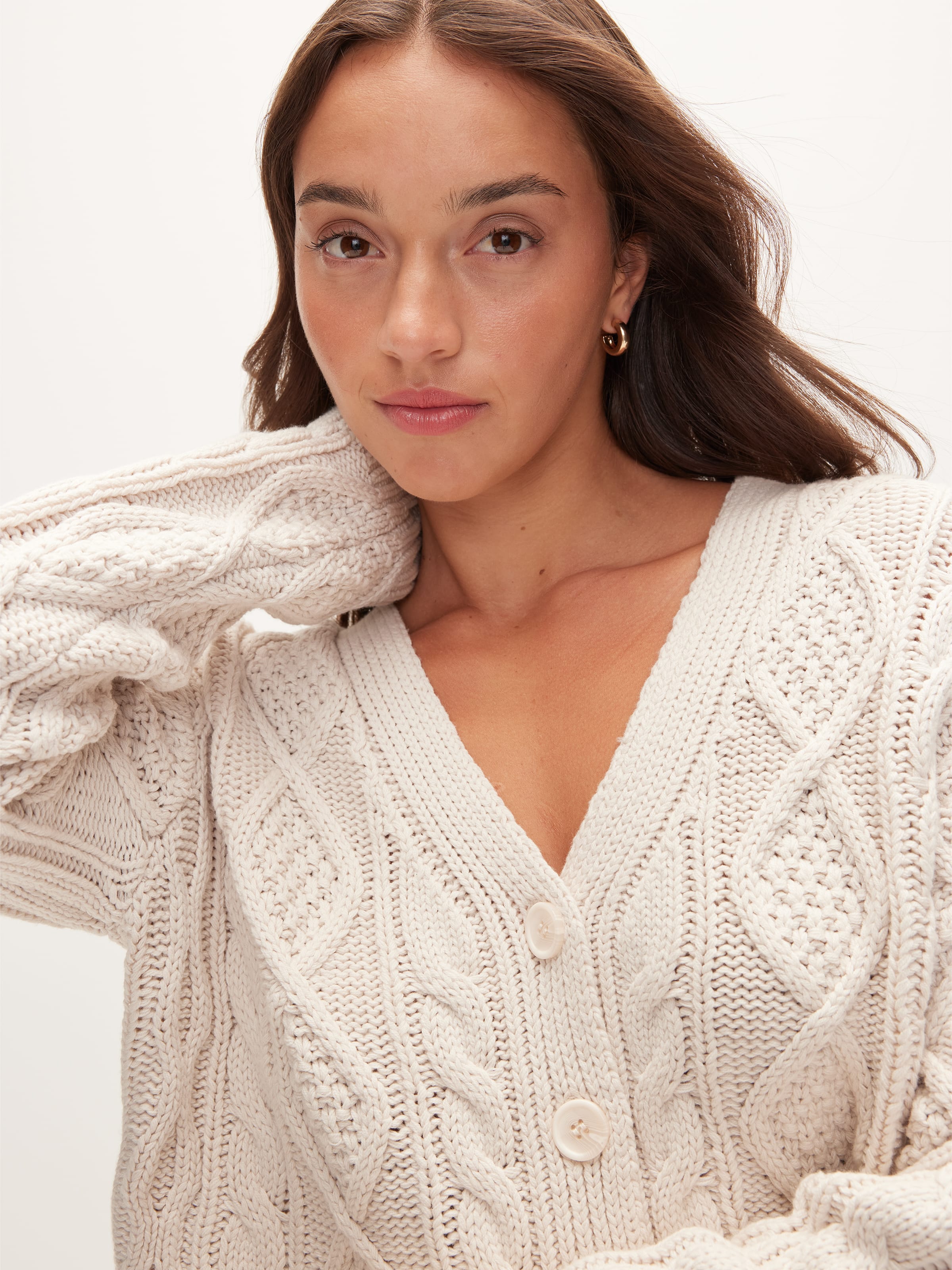 Image for Chrissy Crop Cable Cardigan from JustGroupNZ