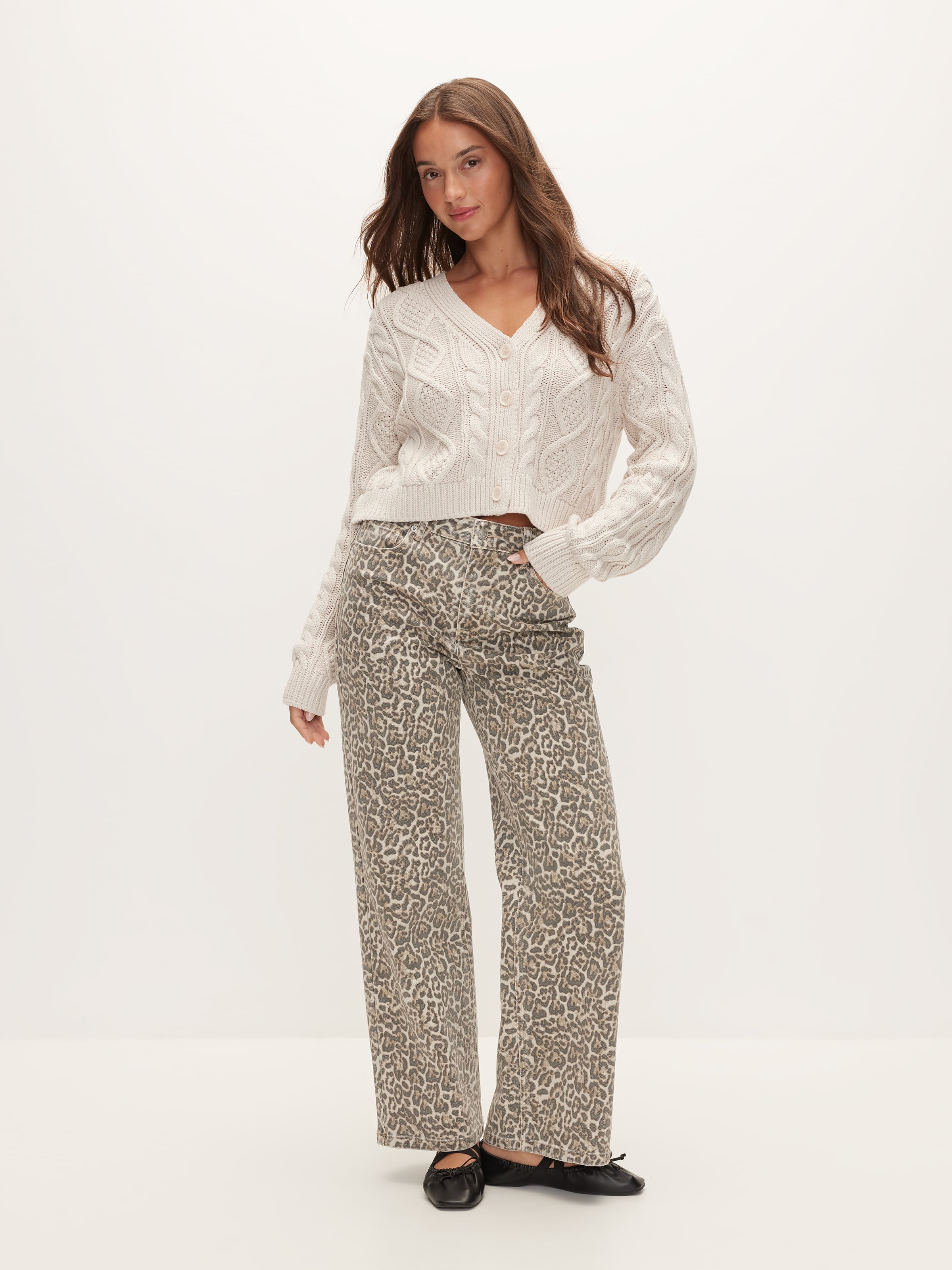 Chrissy Crop Cable Cardigan