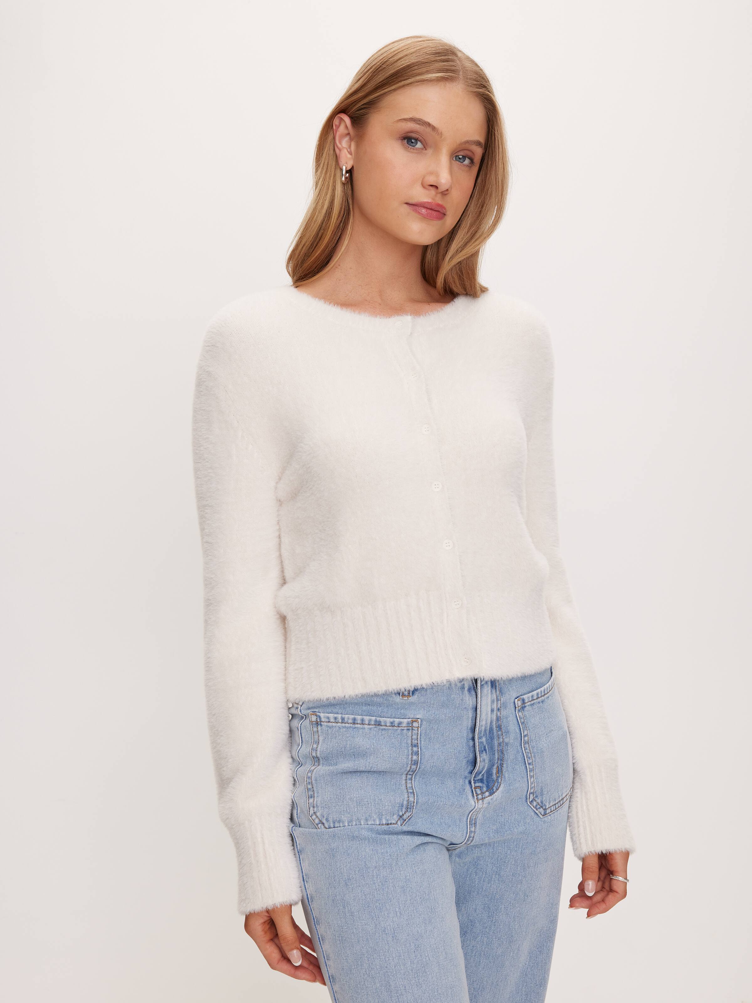 Image for Fluffy Crop Button Down Cardi from JustGroupNZ