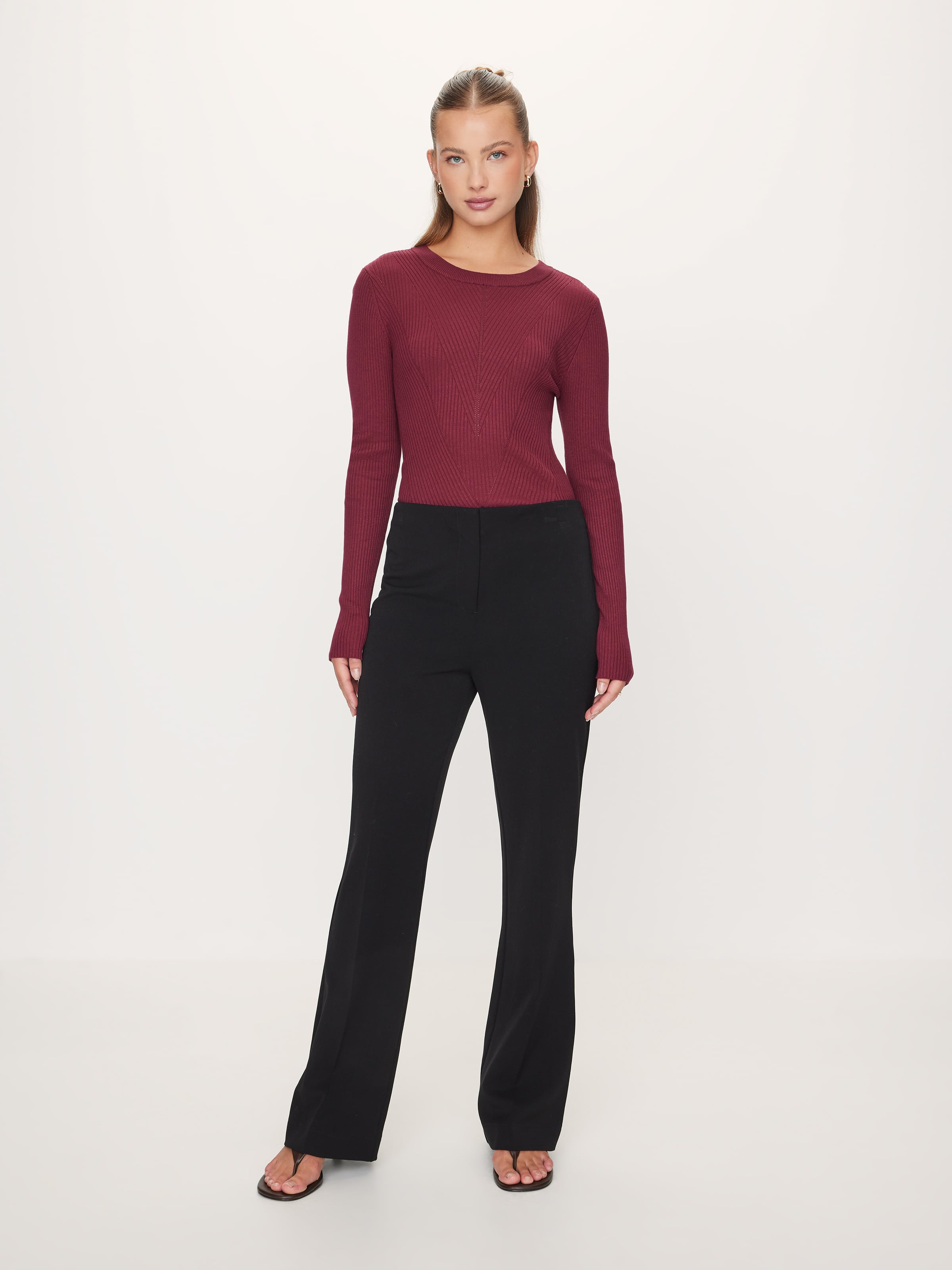 Amara Chevron Long Sleeve Knit