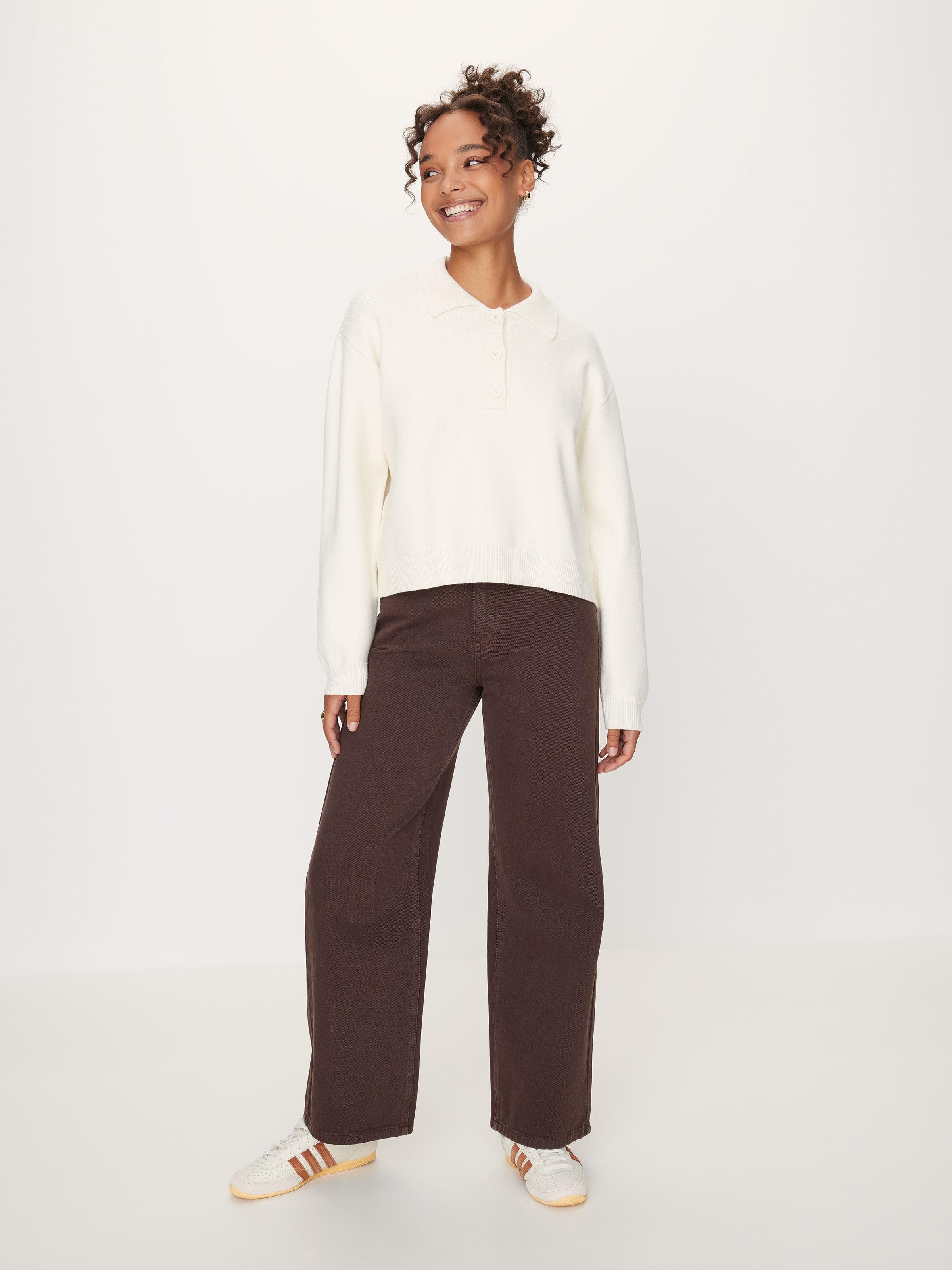 Juniper Relaxed Polo Knit